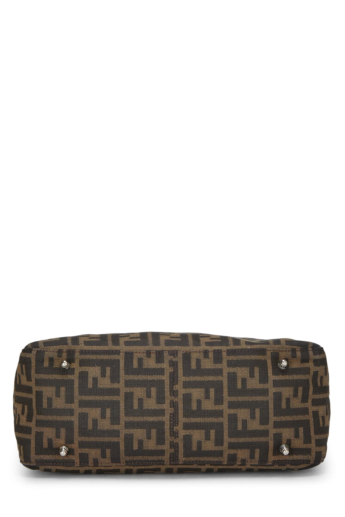 Fendi,  Brown Zucca Canvas Handbag, Brown