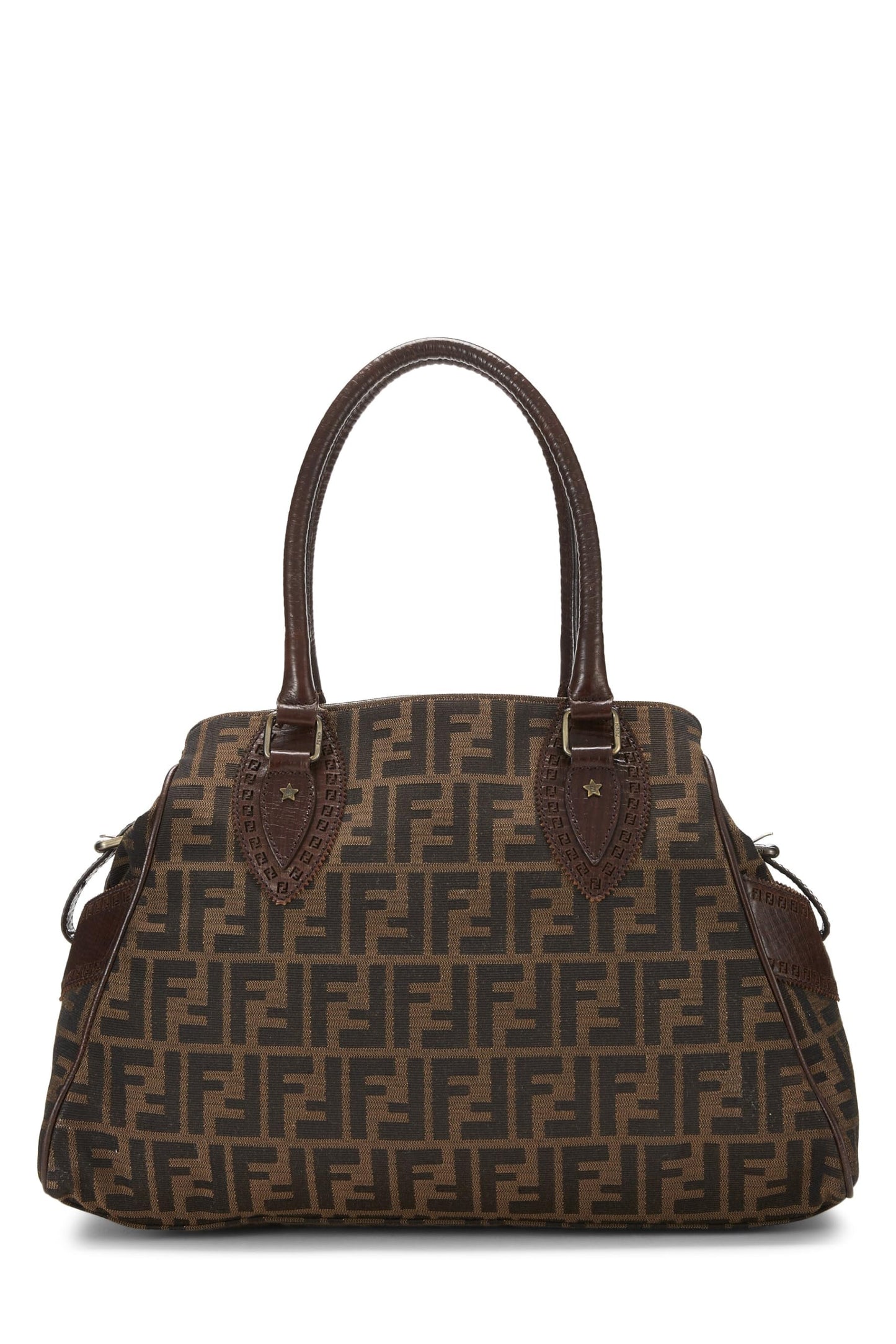 Fendi,  Brown Zucca Velour Bag Du Jour Small, Brown