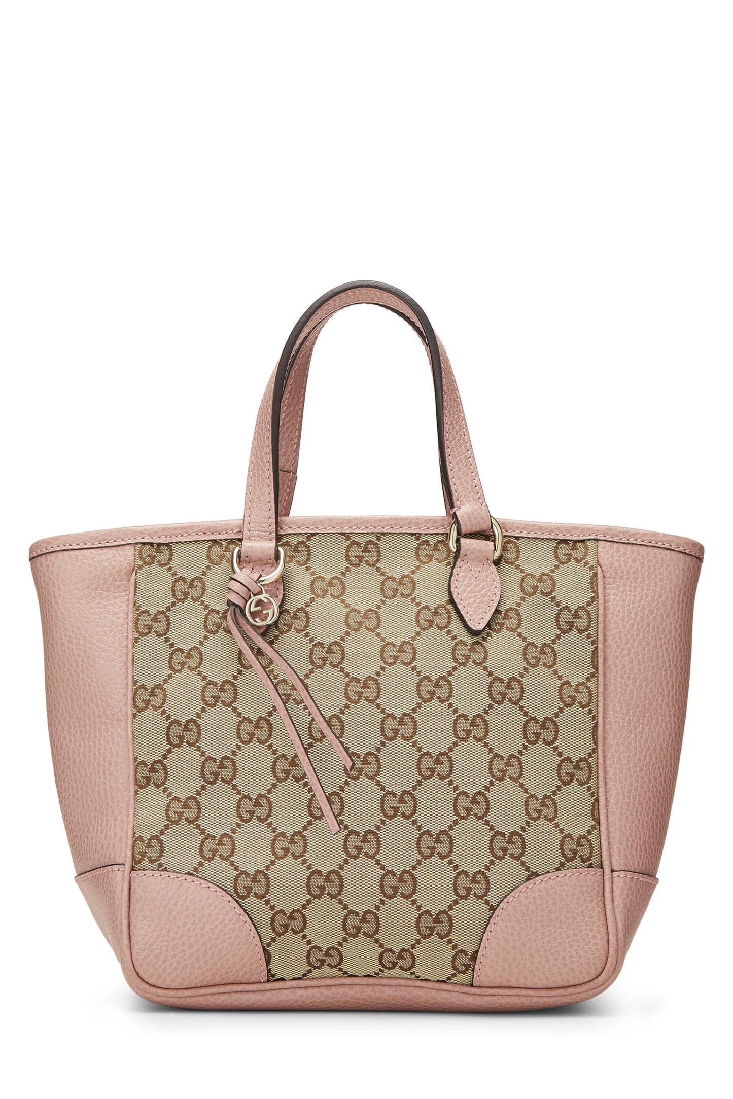 Gucci,  Pink Original GG Canvas Bree Top Handle Tote Small, Pink