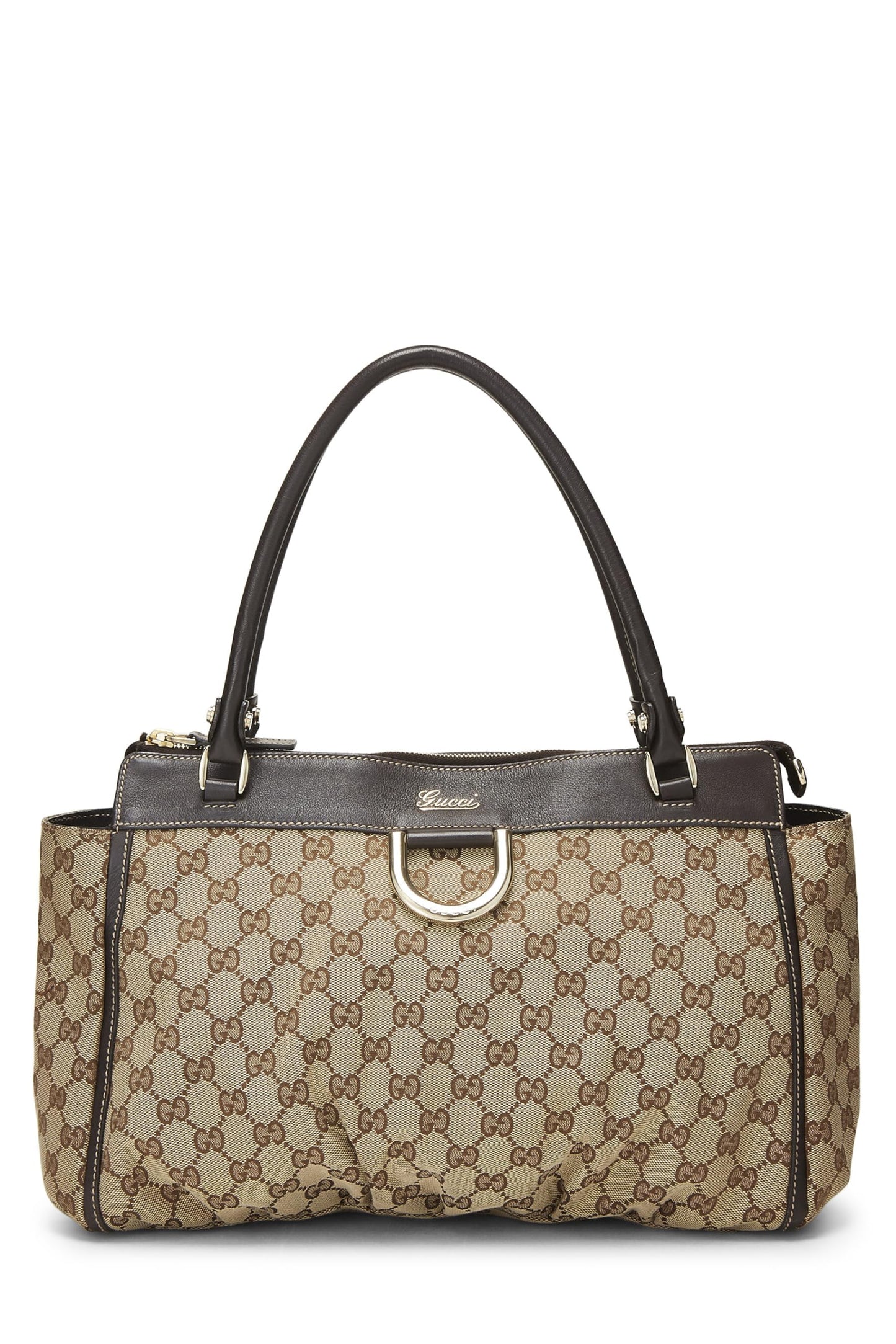 Gucci,  Original GG Canvas Abbey Zip Tote, Brown