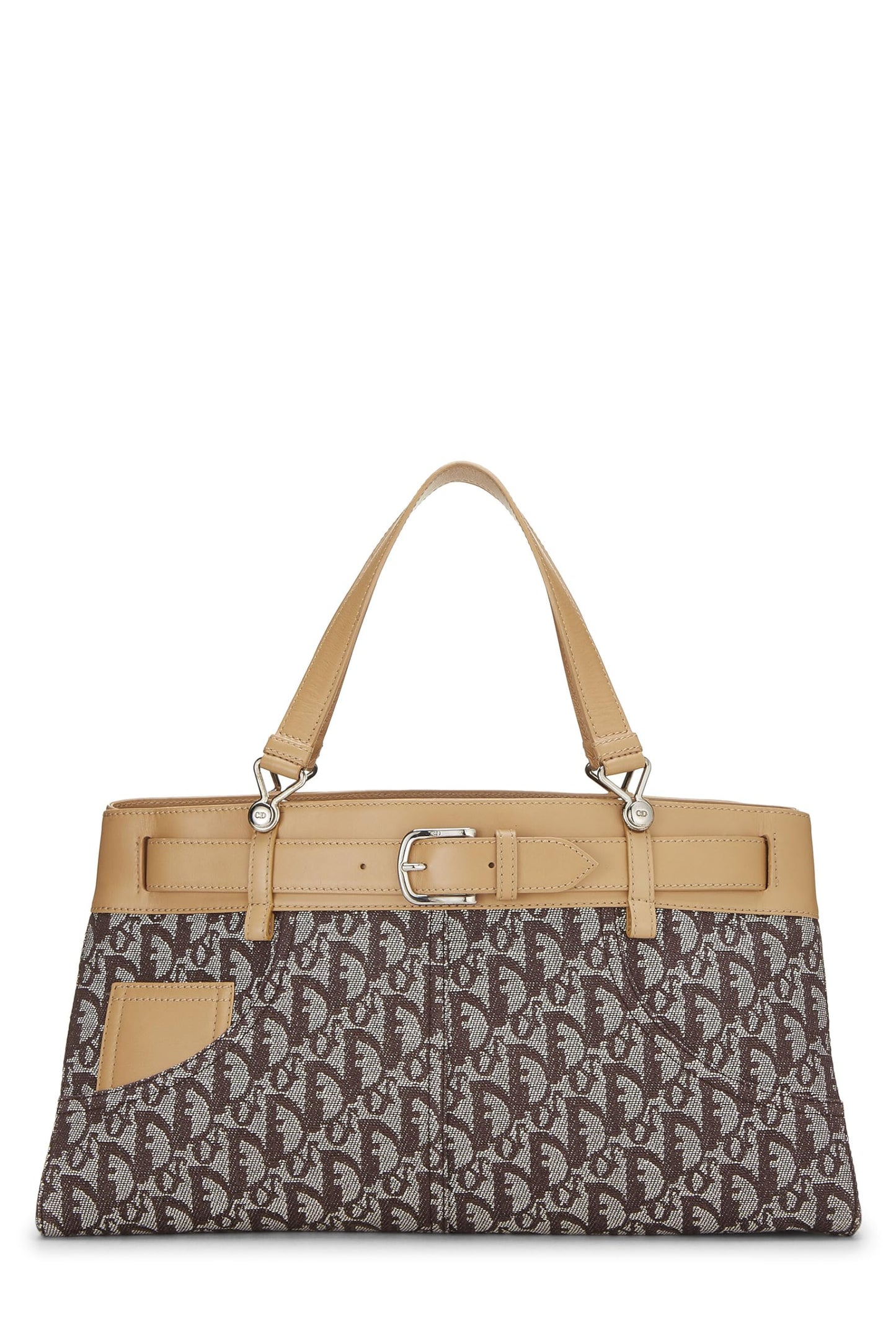 Dior,  Brown Trotter Canvas Handbag, Brown