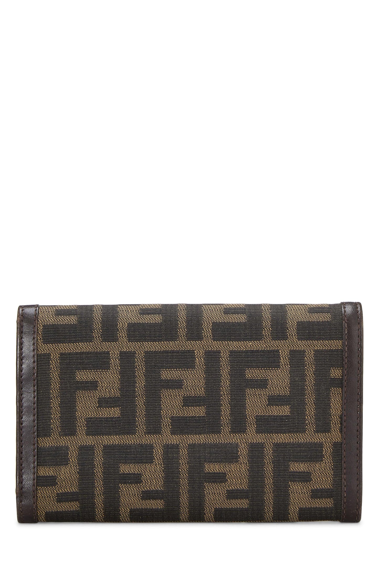 Fendi,  Brown Zucca Canvas Long Wallet, Brown