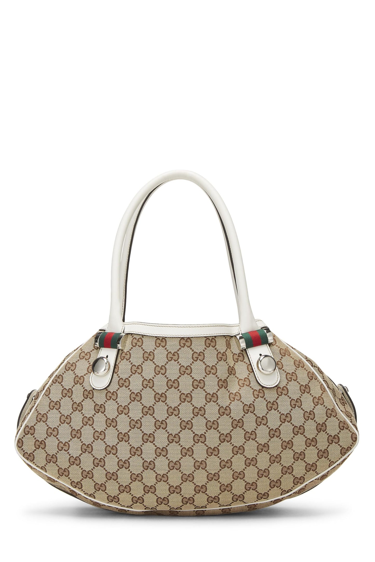 Gucci,  White Original GG Canvas Matchball Abbey Tote Large, White