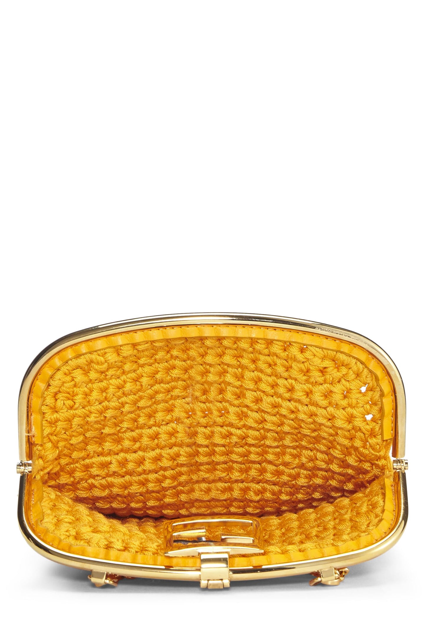 Fendi,  Orange Woven Phone Bag, Orange