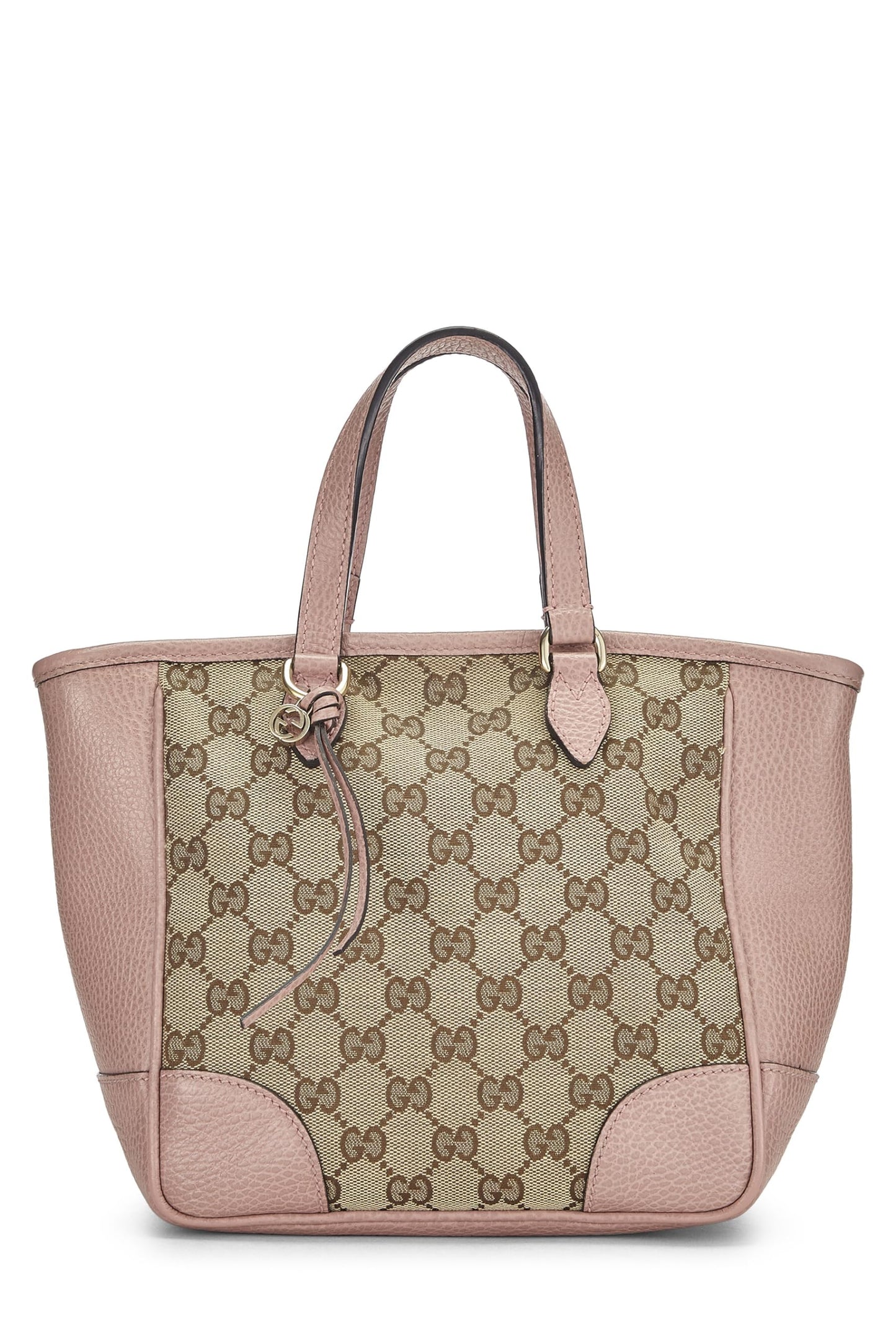Gucci,  Pink Original GG Canvas Bree Top Handle Tote Small, Pink