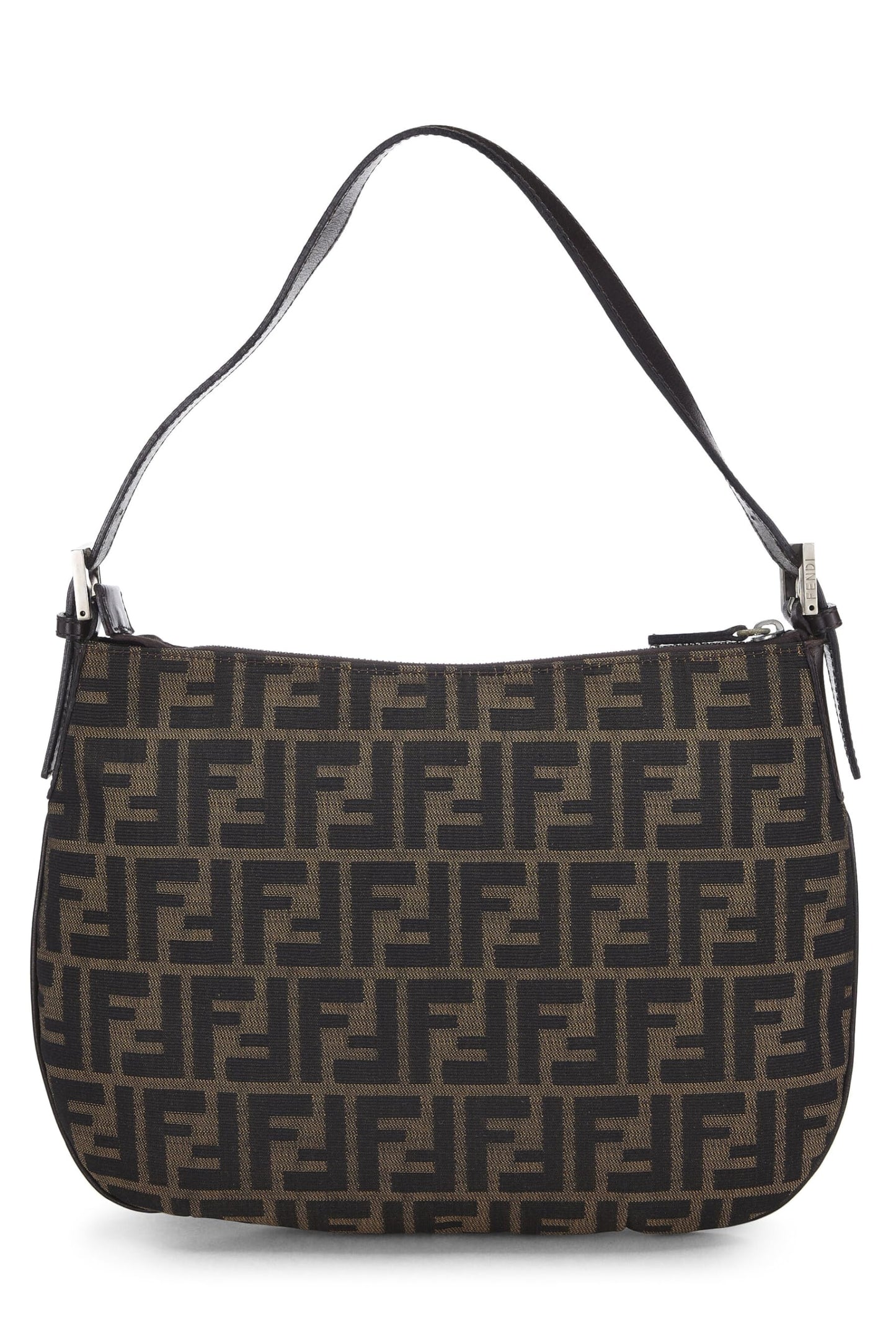 Fendi,  Brown Zucca Canvas Shoulder Bag, Brown