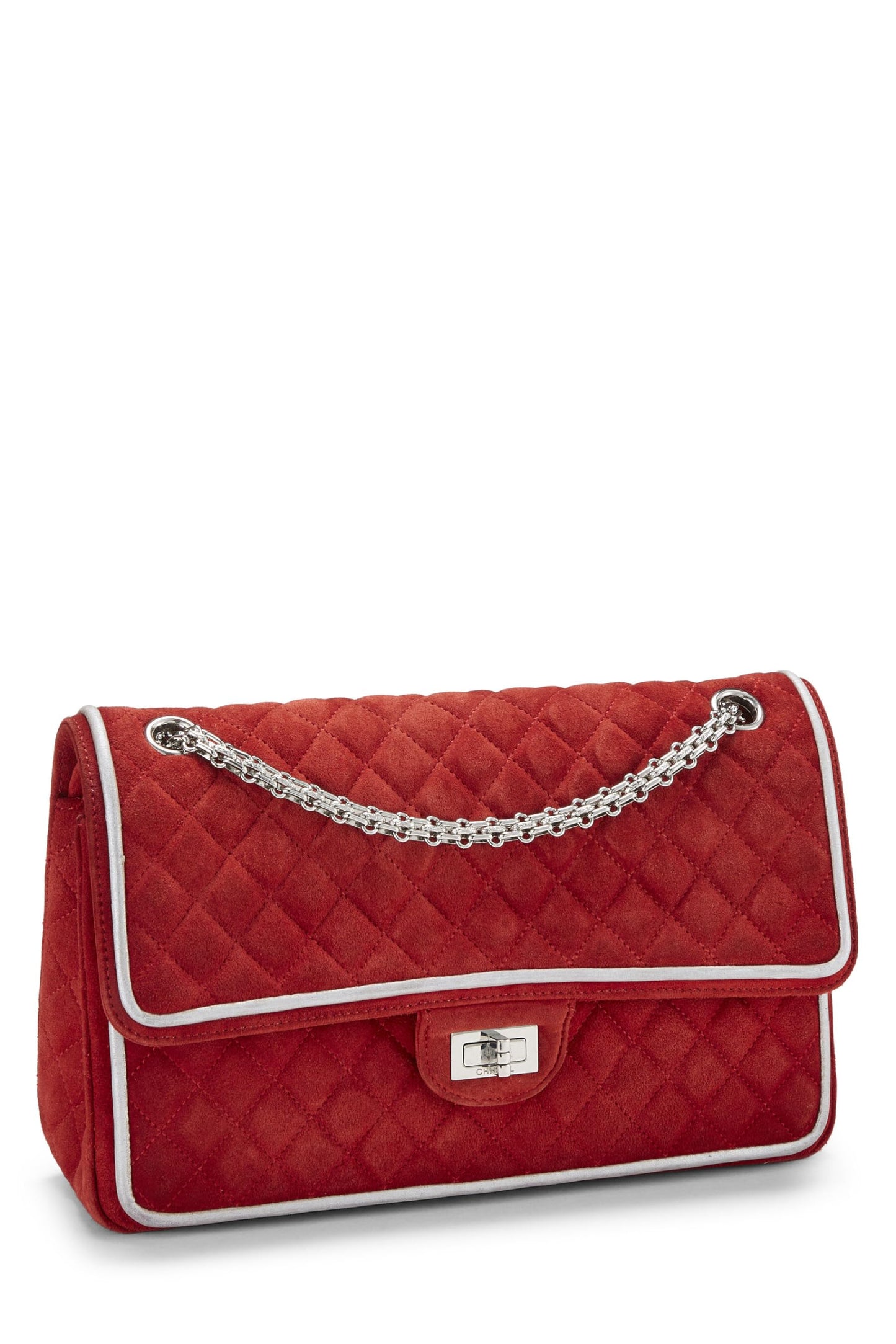 Chanel,  Red Quilted Suede 2.55 Reissue Flap 226, Red