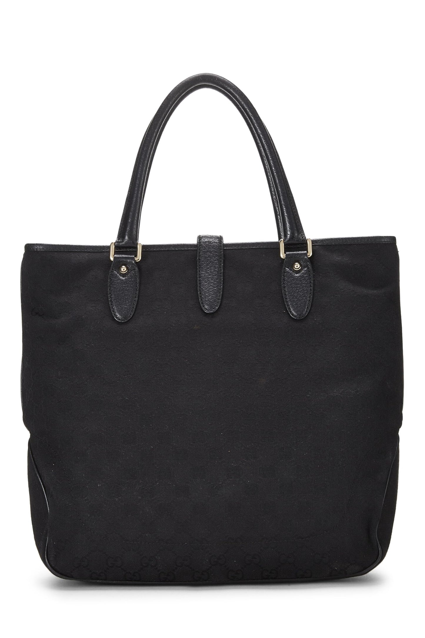Gucci,  Black GG Canvas New Jackie Tote, Black