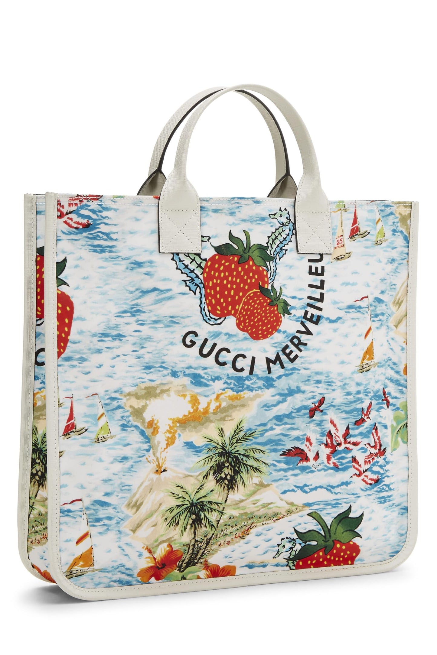Gucci,  Multicolored Merveilleux Nylon Kids Tote, Multi