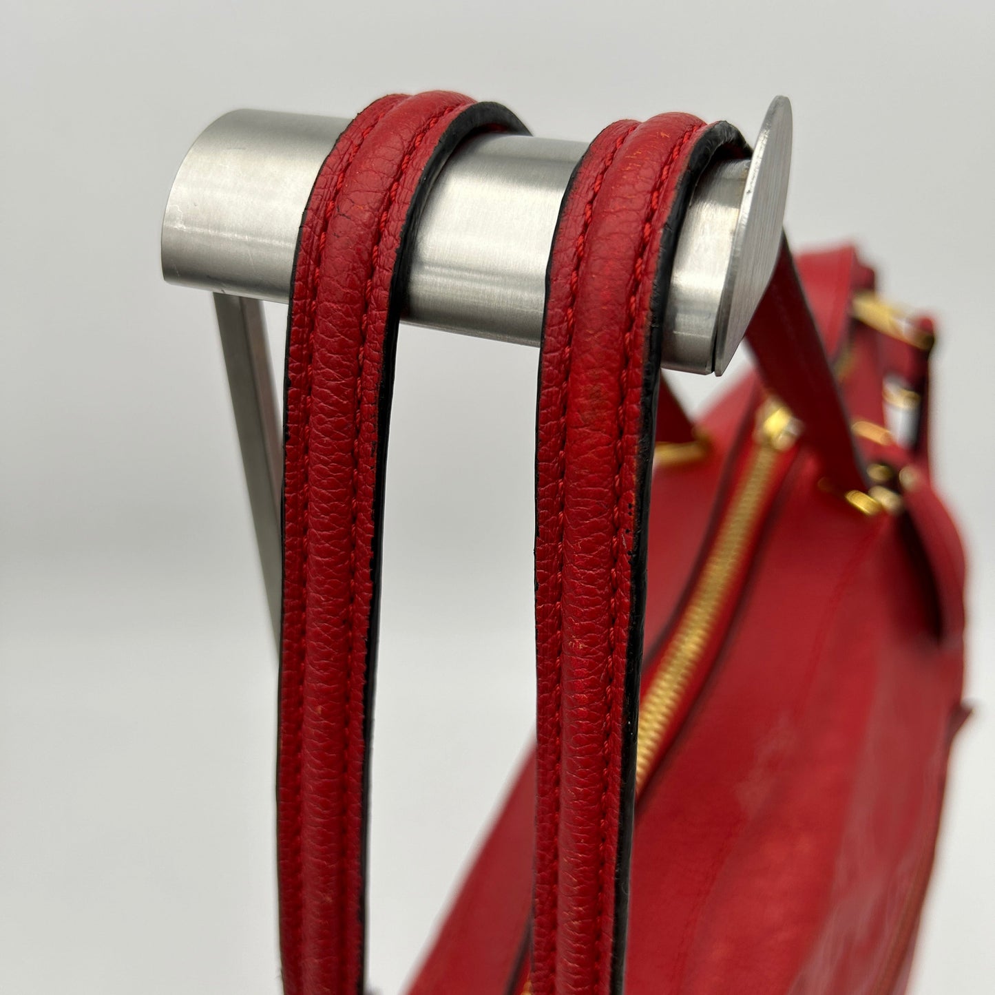 Louis Vuitton Monogram Empreinte Bastille PM Red Tote Bag