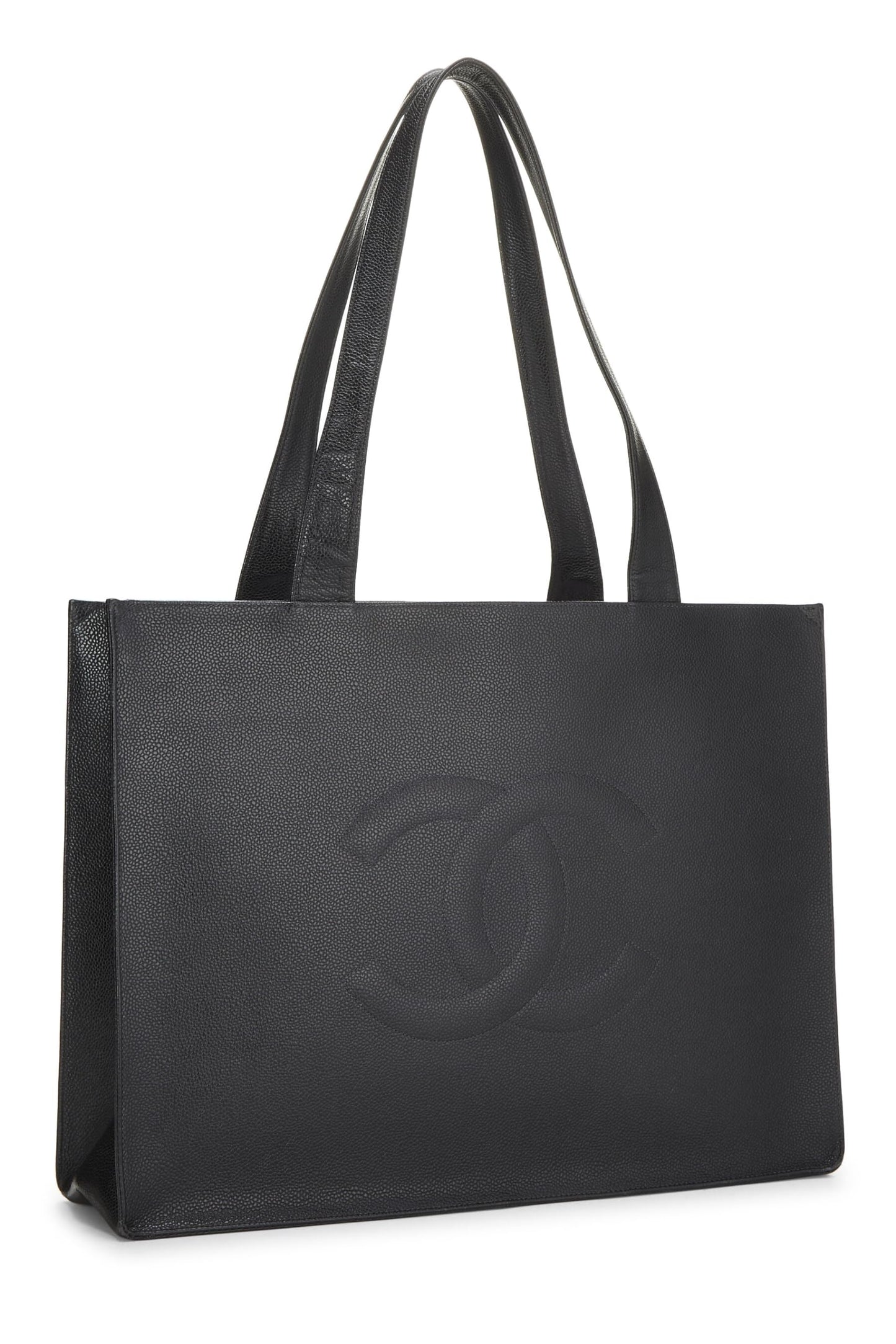 Chanel,  Black Caviar 'CC' Tote Medium, Black