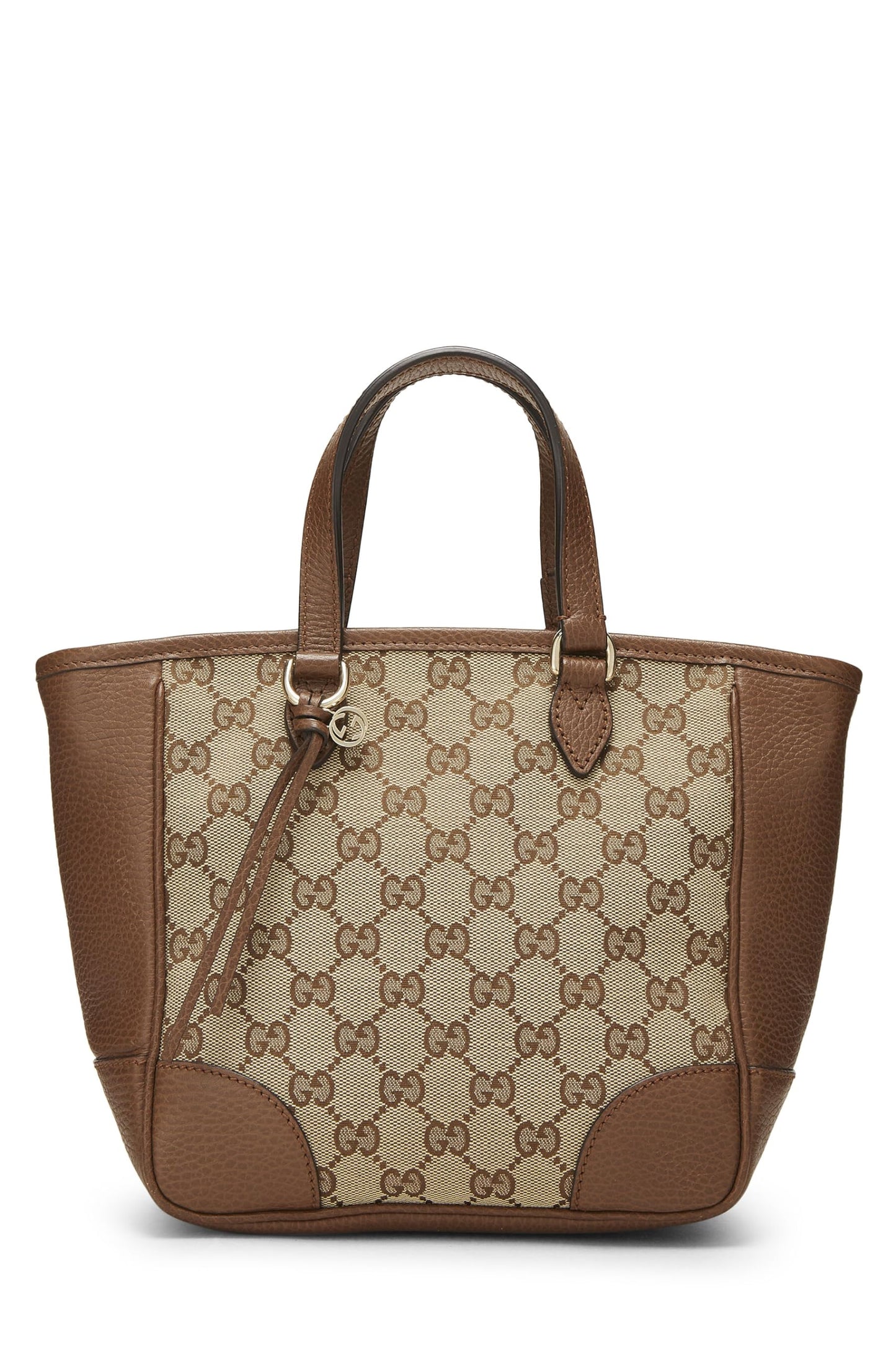 Gucci,  Brown Original GG Canvas Bree Top Handle Tote, Brown