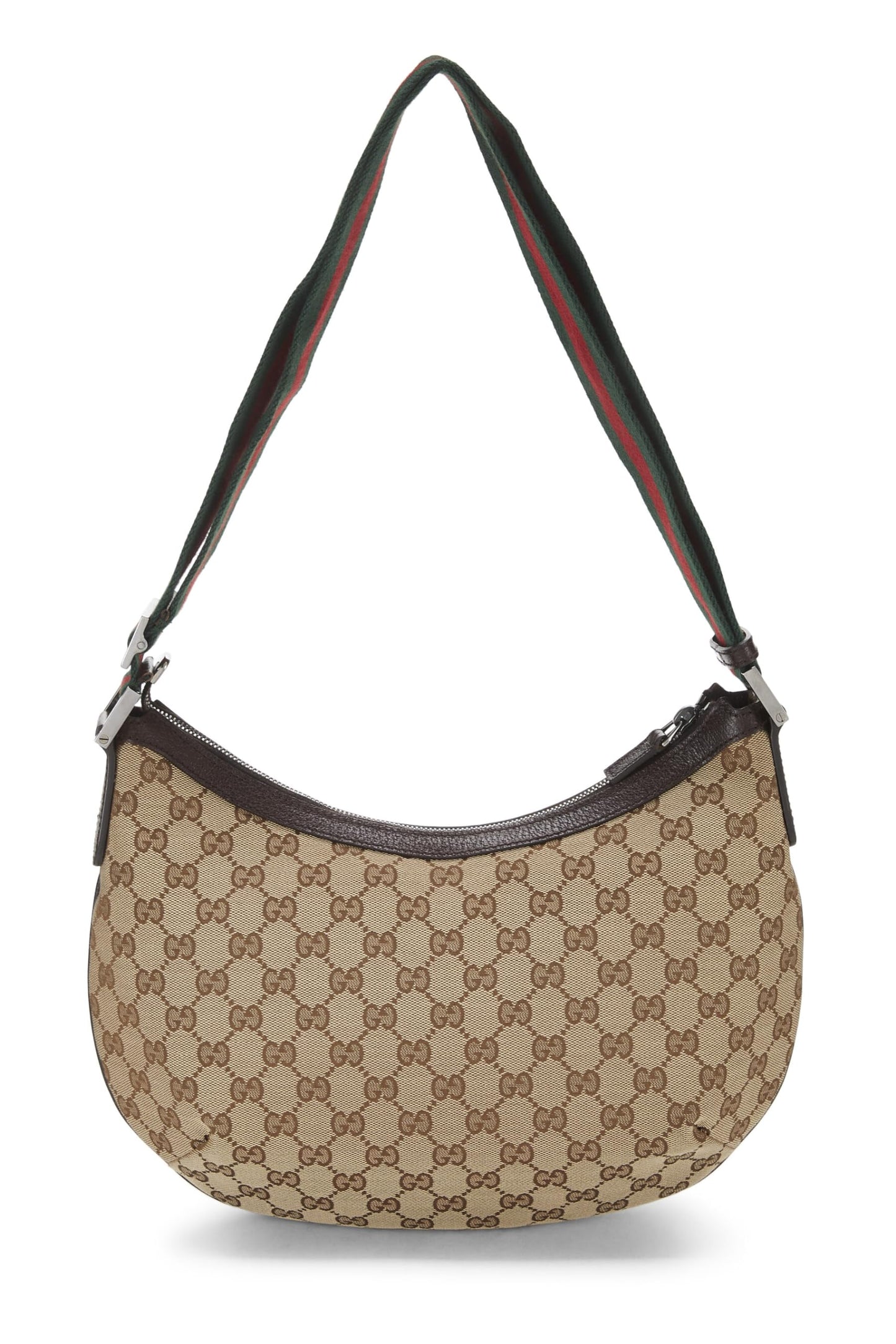 Gucci,  Original GG Canvas Web Round Messenger, Brown