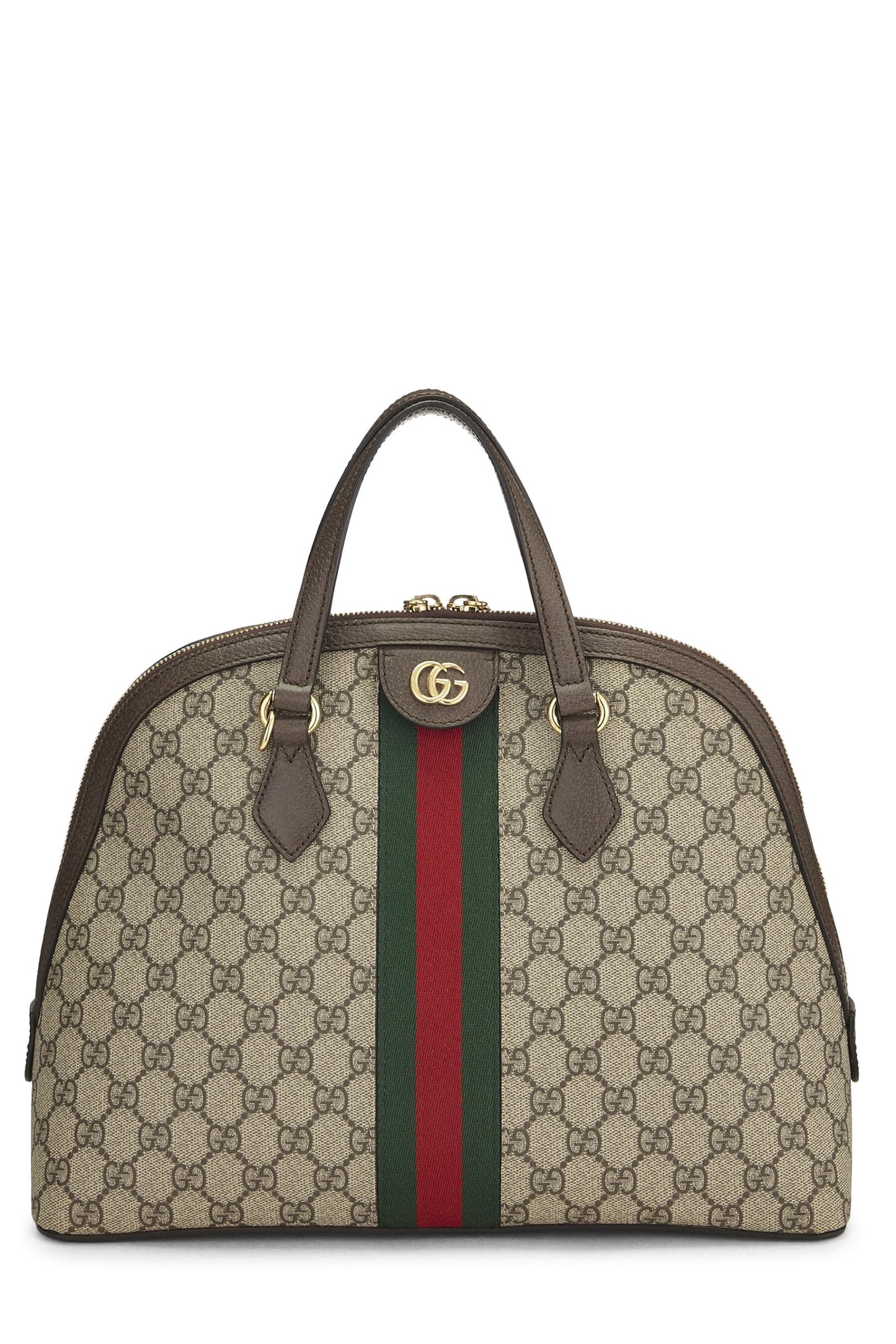 Gucci,  Original GG Supreme Ophidia Dome Bag Medium, Brown