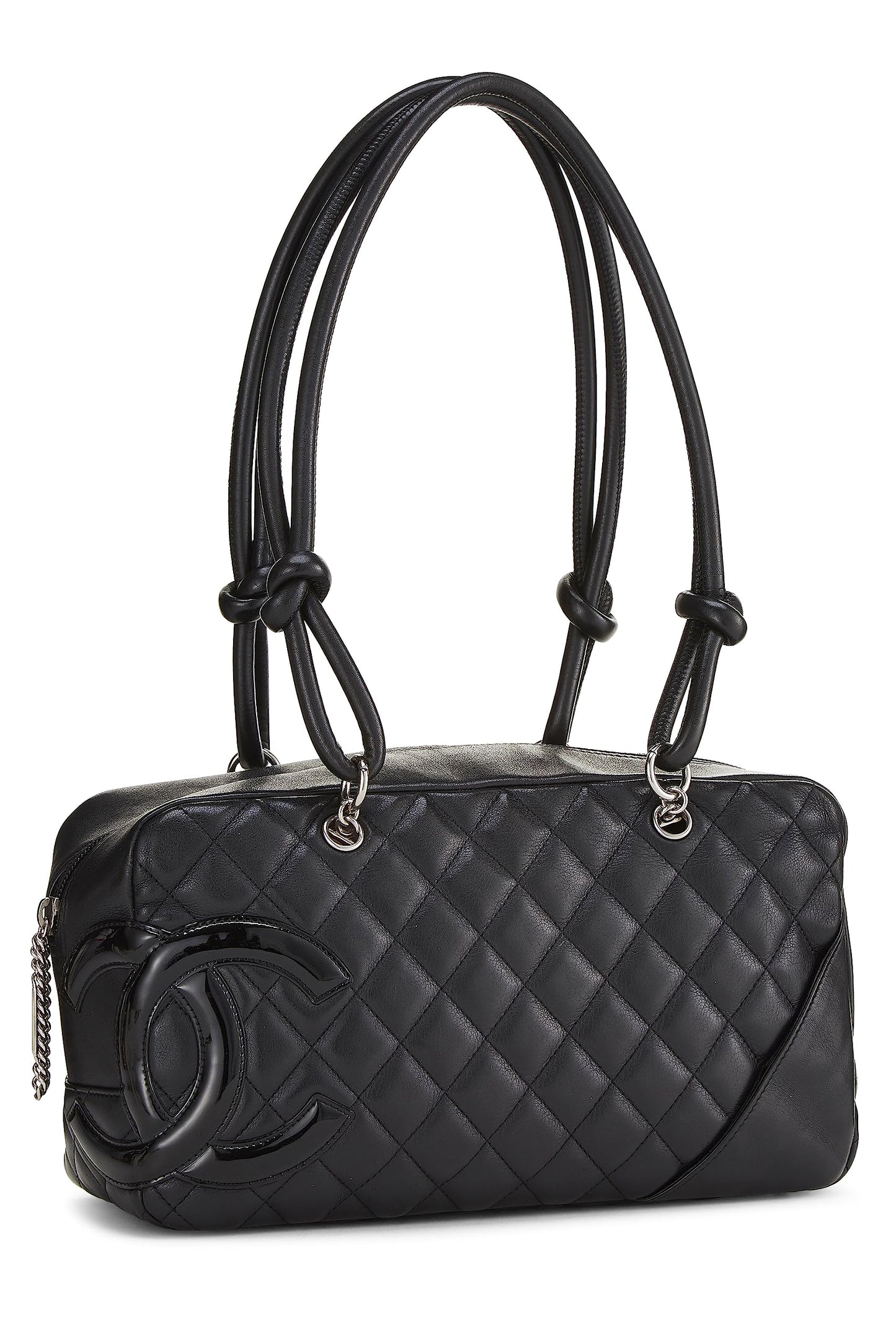 Chanel,  Black Calfskin Cambon Ligne Bowler, Black