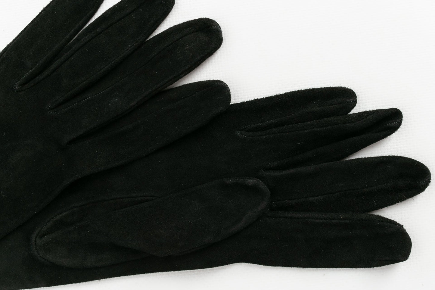 Gants en daim noir Nina Ricci