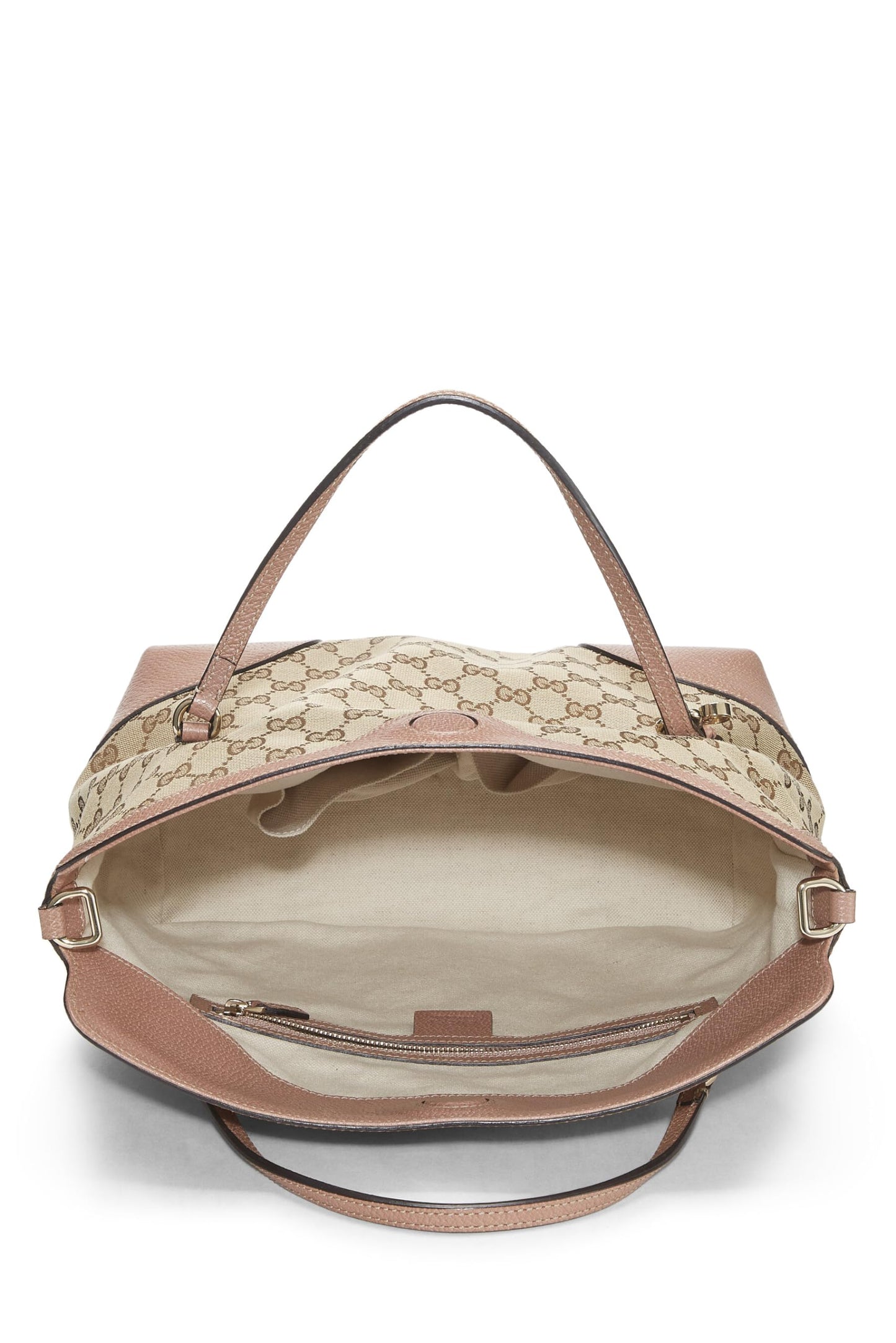 Gucci,  Pink Original GG Canvas Bree Top Handle Bag, Pink