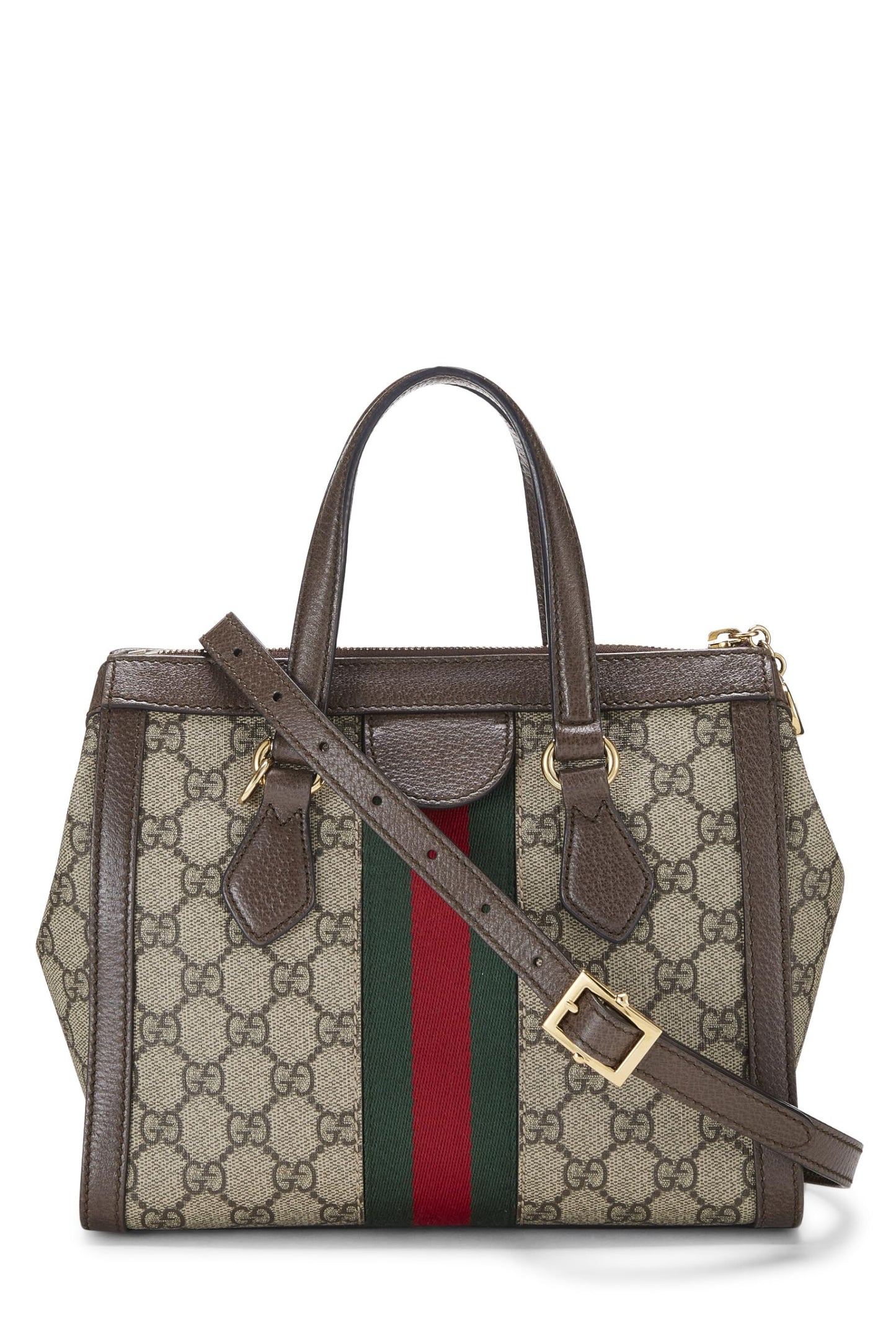 Gucci,  Original GG Supreme Canvas Ophidia Tote Small, Brown