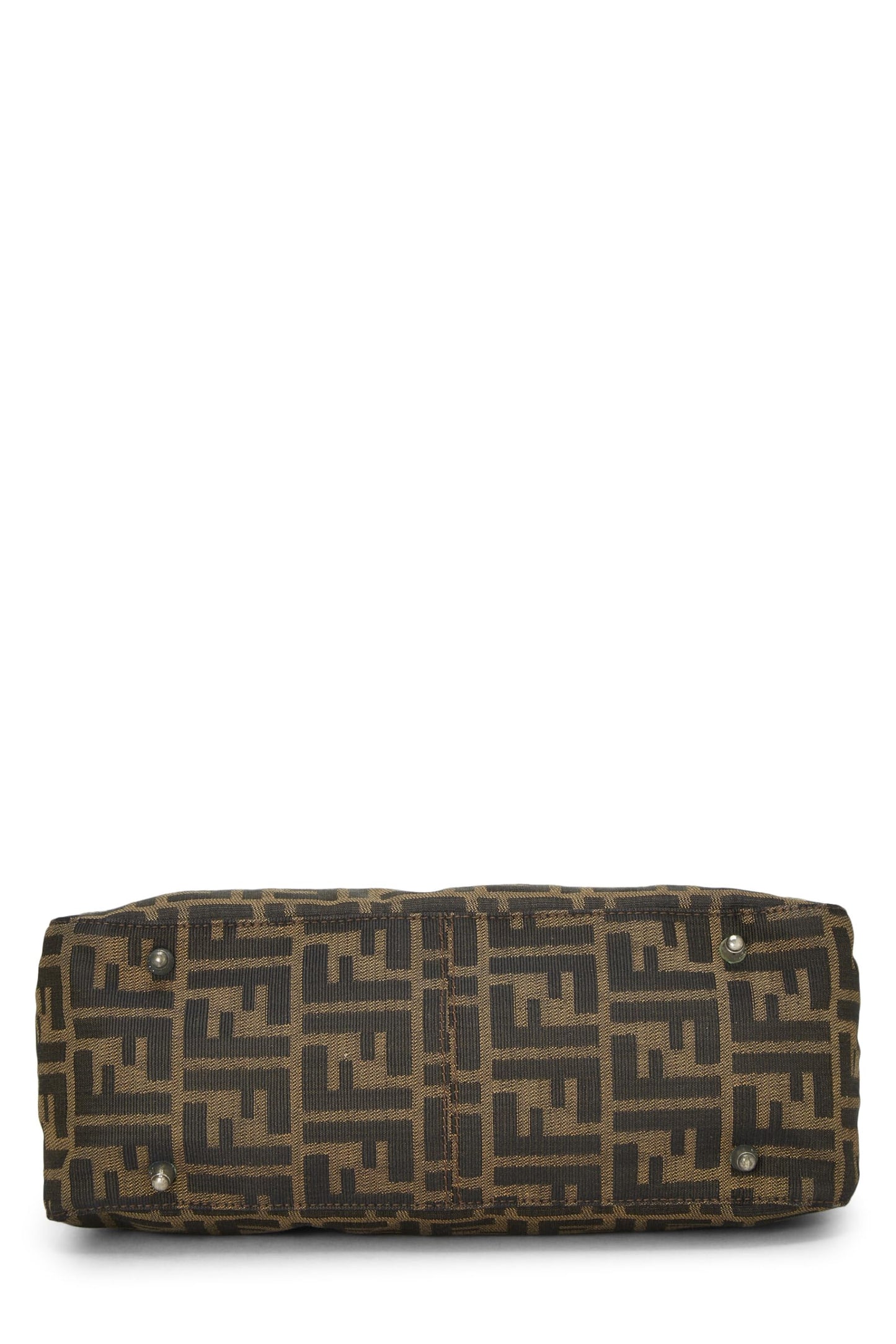 Fendi,  Brown Zucca Canvas Handbag Small, Brown