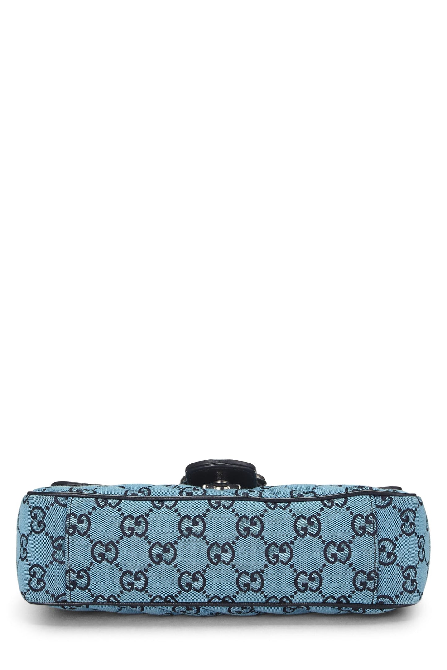 Gucci,  Blue GG Canvas Marmont Shoulder Bag Small, Blue
