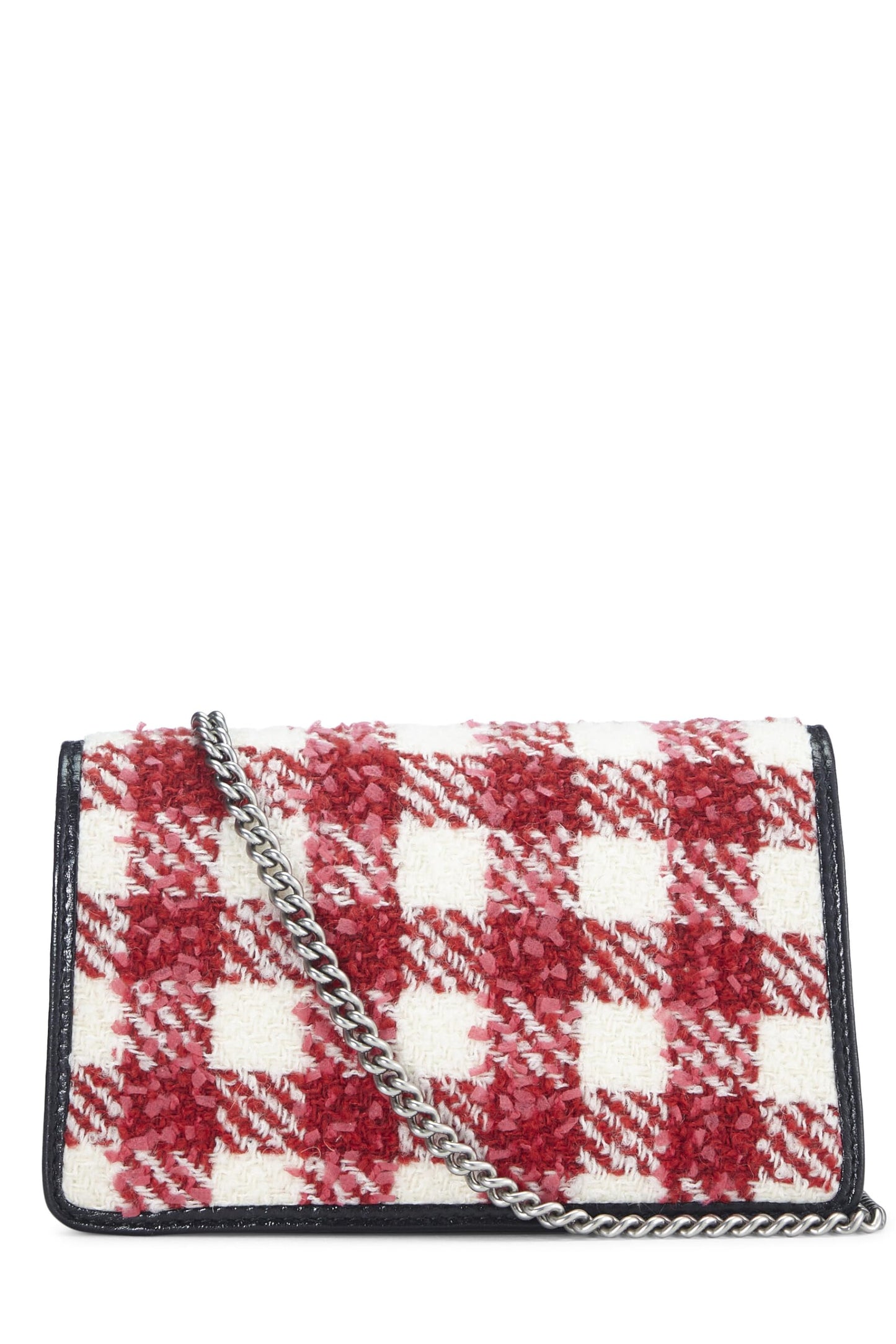Gucci,  Red & White Tweed Dionysus Shoulder Bag Small, Multi