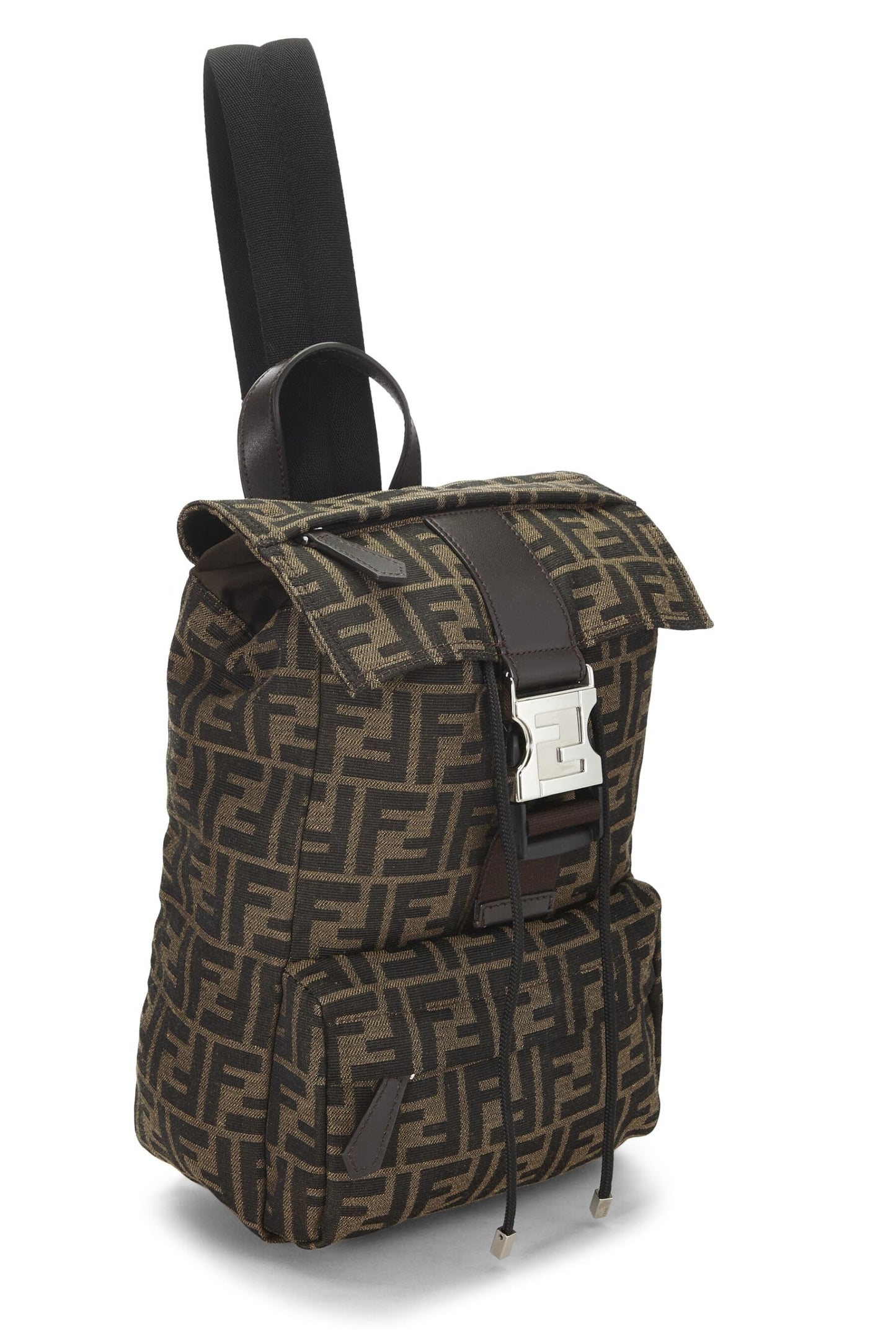 Fendi,  Brown Zucca Fendiness Backpack Small, Brown