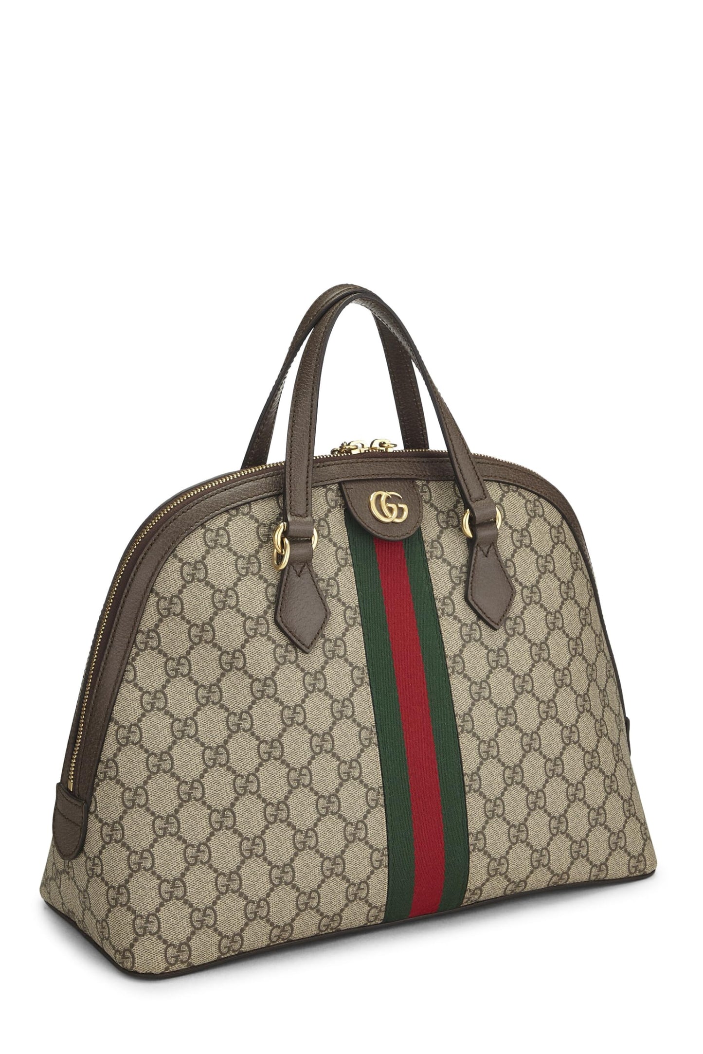 Gucci,  Original GG Supreme Ophidia Dome Bag Medium, Brown
