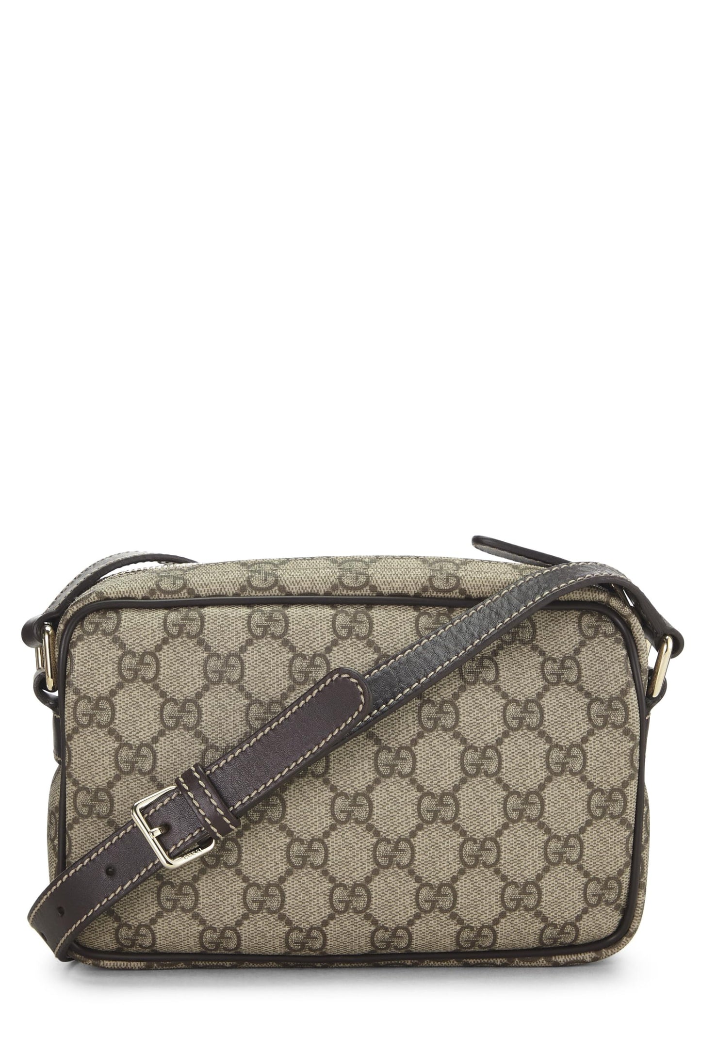 Gucci,  Brown GG Supreme Canvas Camera Bag, Brown
