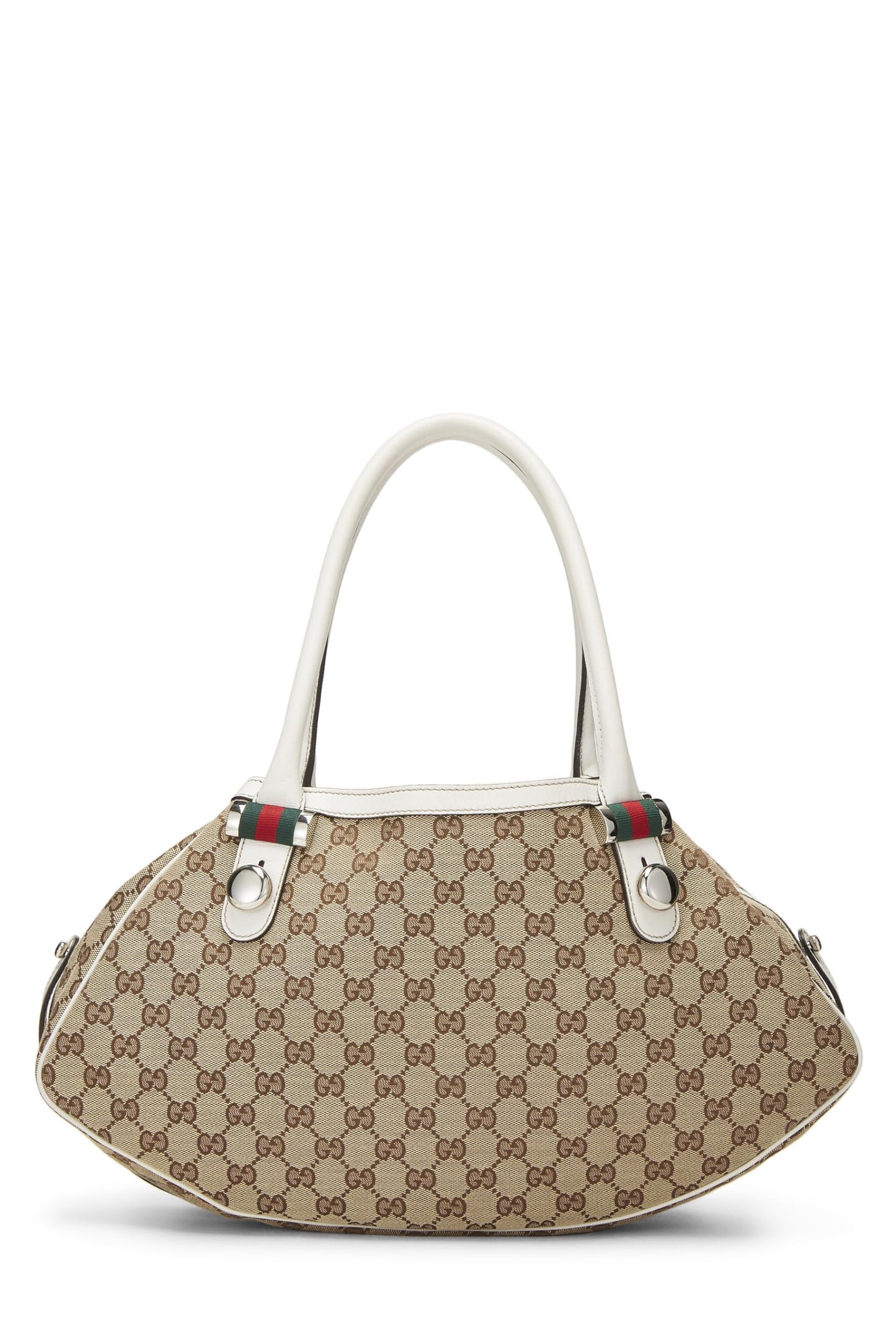 Gucci,  White Original GG Canvas Matchball Abbey Tote Large, White