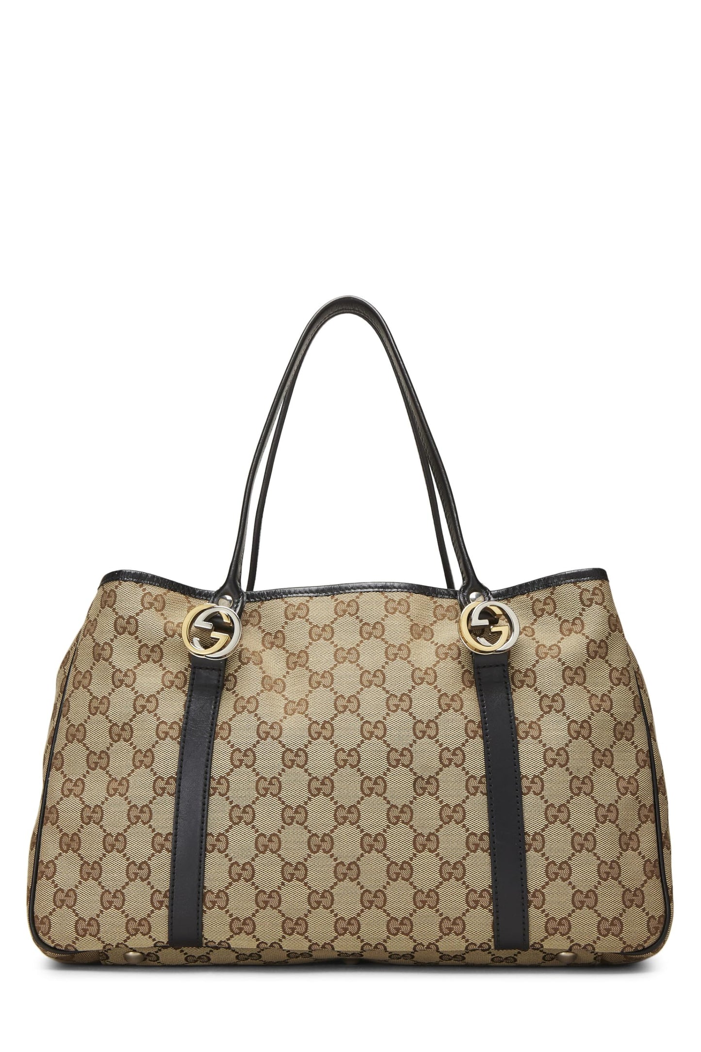 Gucci,  Black Original GG Canvas Twins Tote, Black