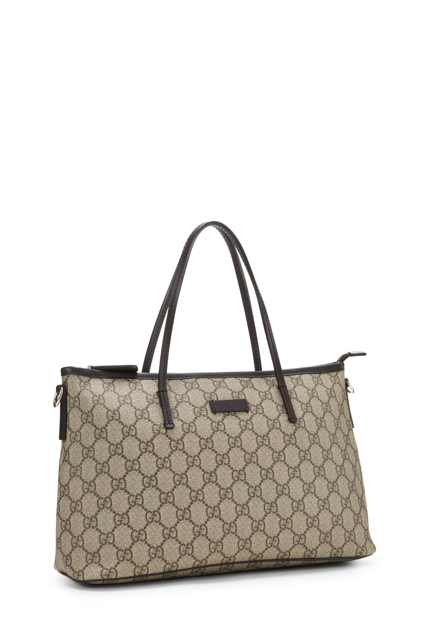Gucci,  Original GG Supreme Canvas Zip Tote, Brown