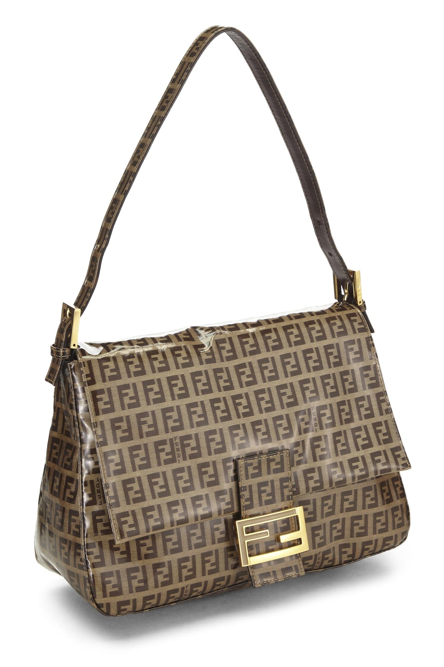 Fendi,  Brown Zucchino Vinyl Mama, Brown