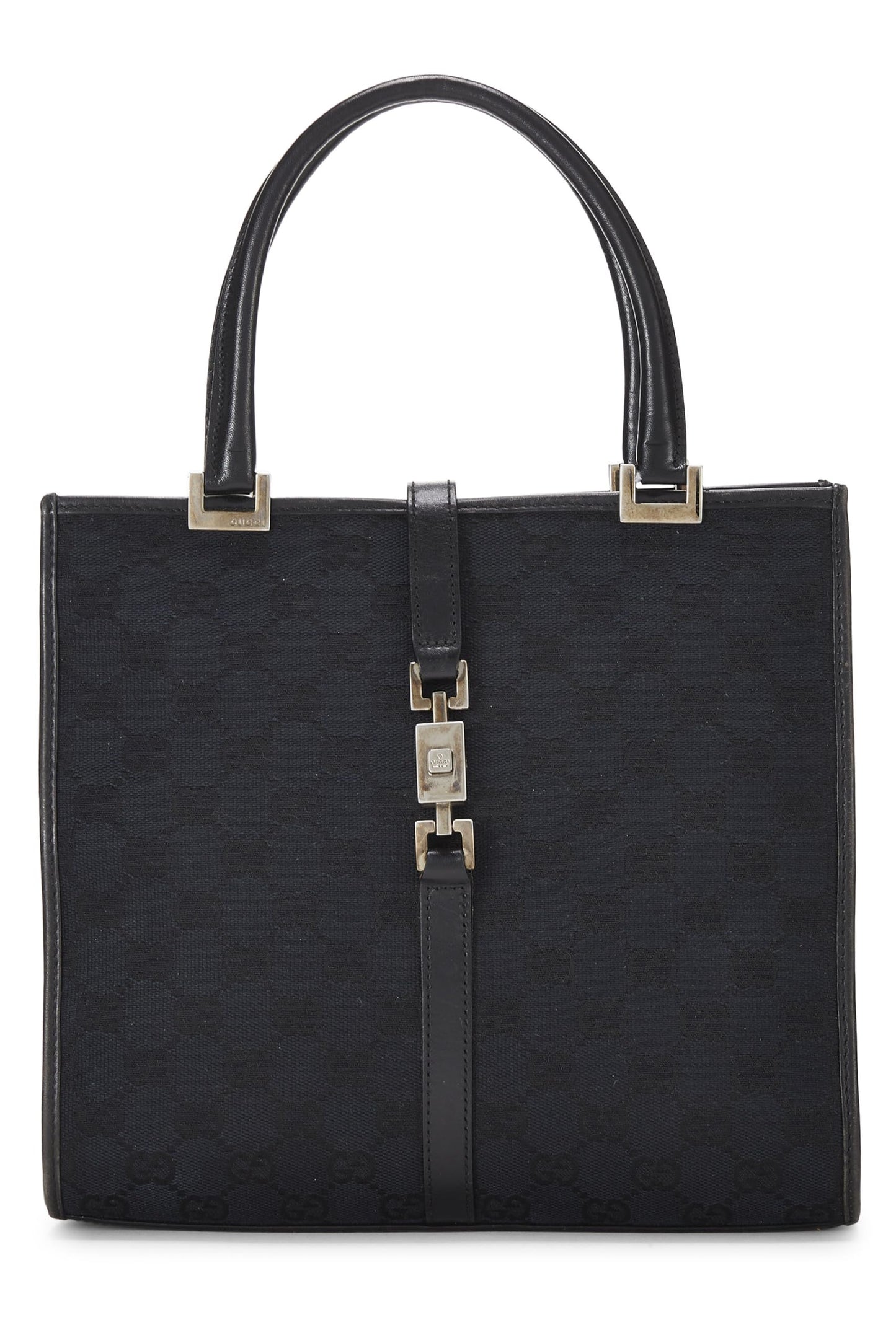 Gucci,  Black Canvas Jackie Handbag, Black
