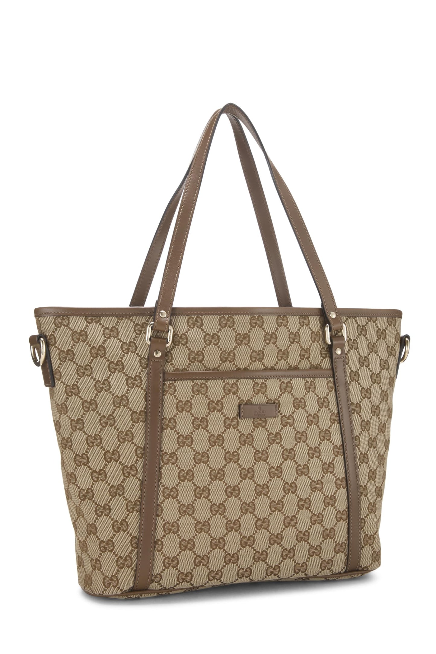 Gucci,  Original GG Canvas Zip Tote, Brown