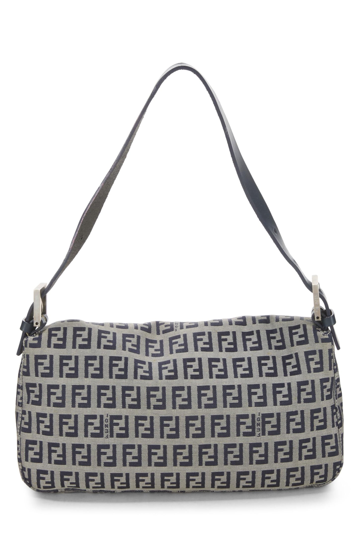 Fendi,  Navy Zucchino Canvas Baguette, Navy