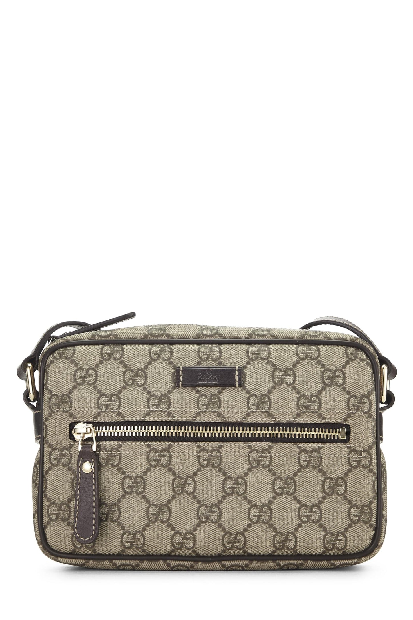 Gucci,  Brown GG Supreme Canvas Camera Bag, Brown