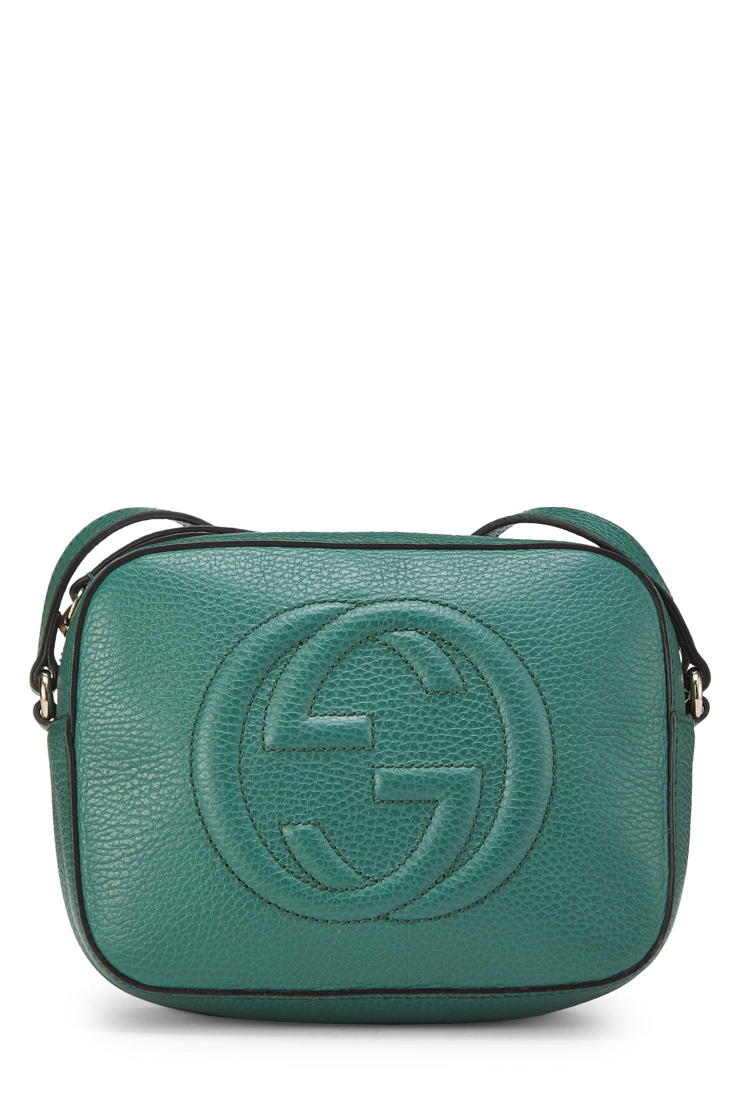 Gucci,  Green Grained Leather Soho Disco, Green