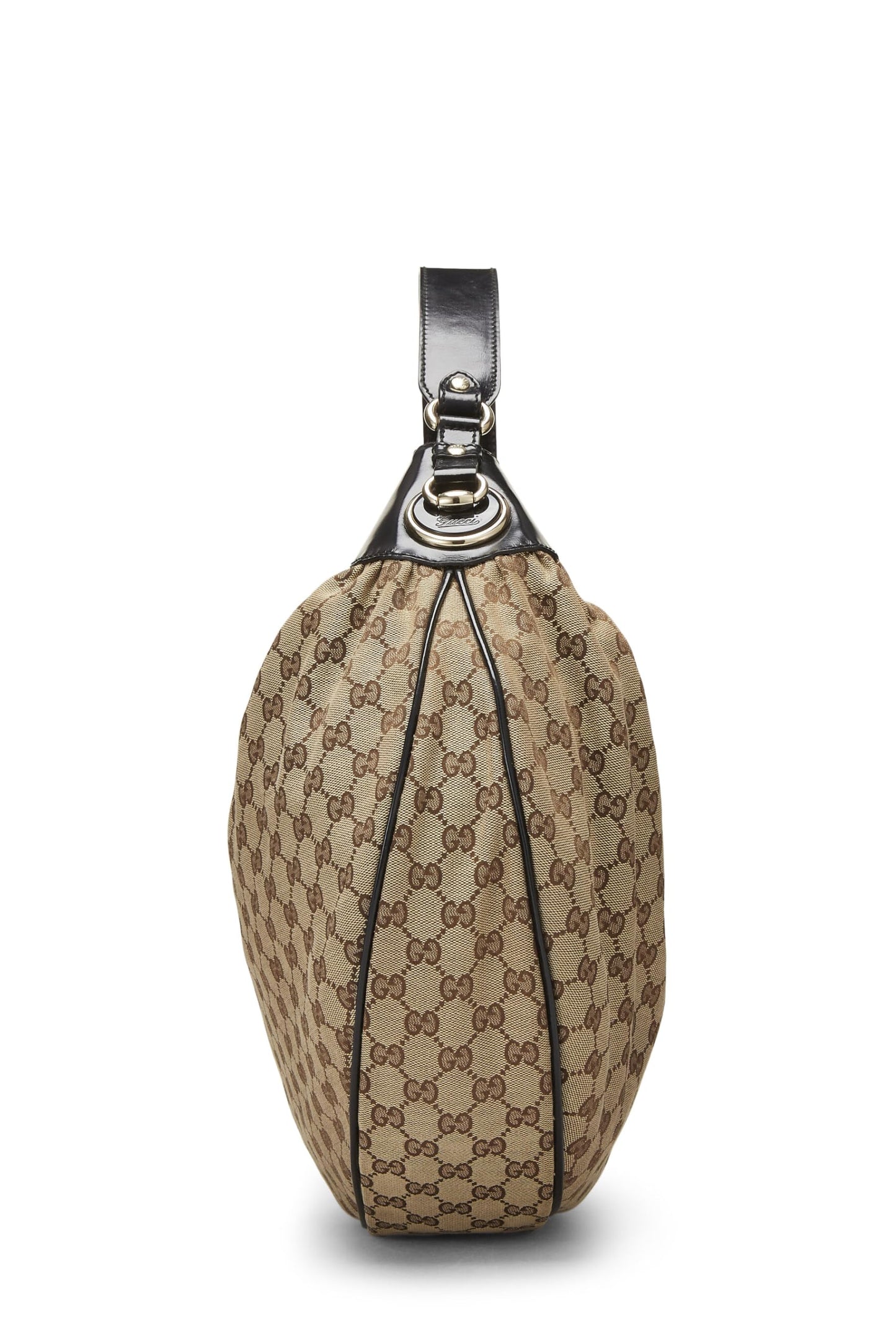 Gucci,  Black Original GG Canvas Hobo, Black