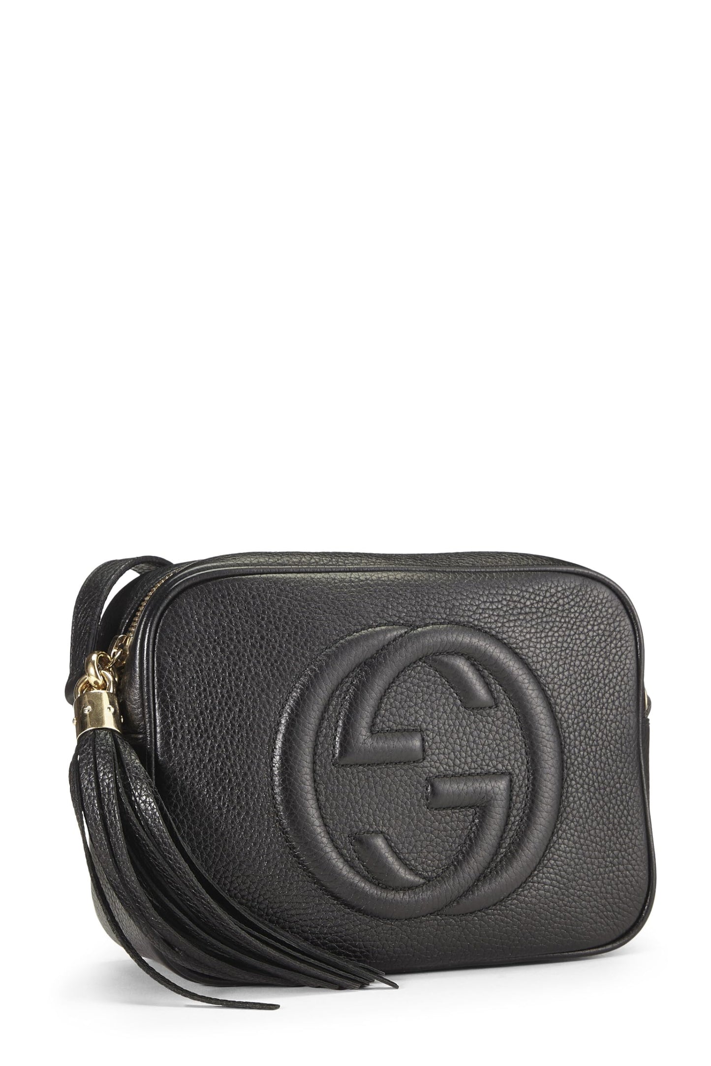 Gucci,  Black Grained Leather Soho Disco, Black