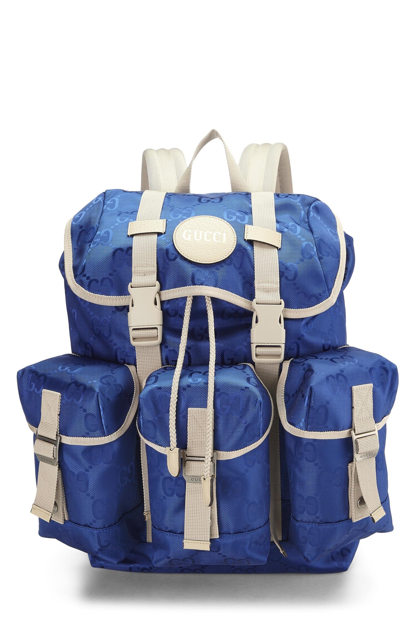 Gucci,  Blue Nylon Off The Grid Backpack, Blue