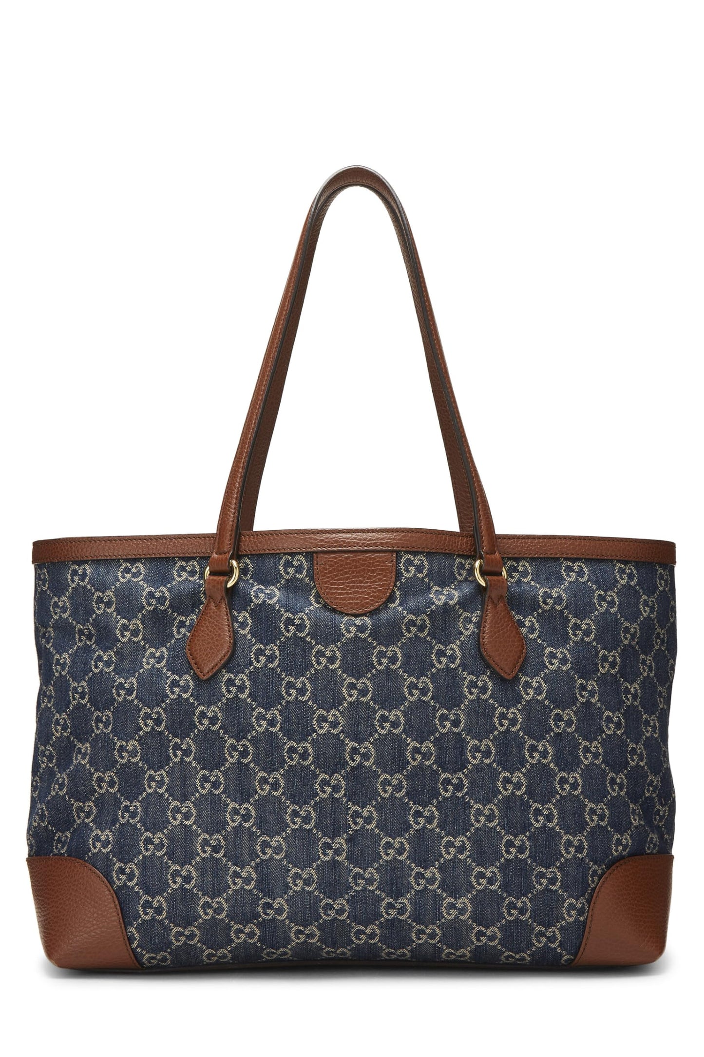 Gucci,  Blue GG Denim Ophidia Tote Medium, Blue
