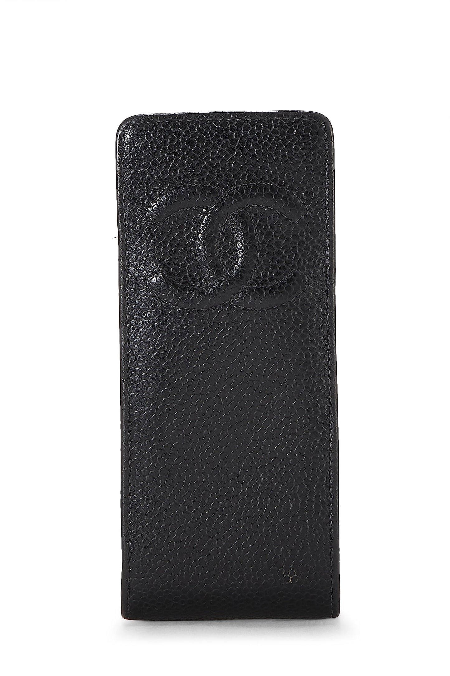 Chanel,  Black Caviar Case, Black