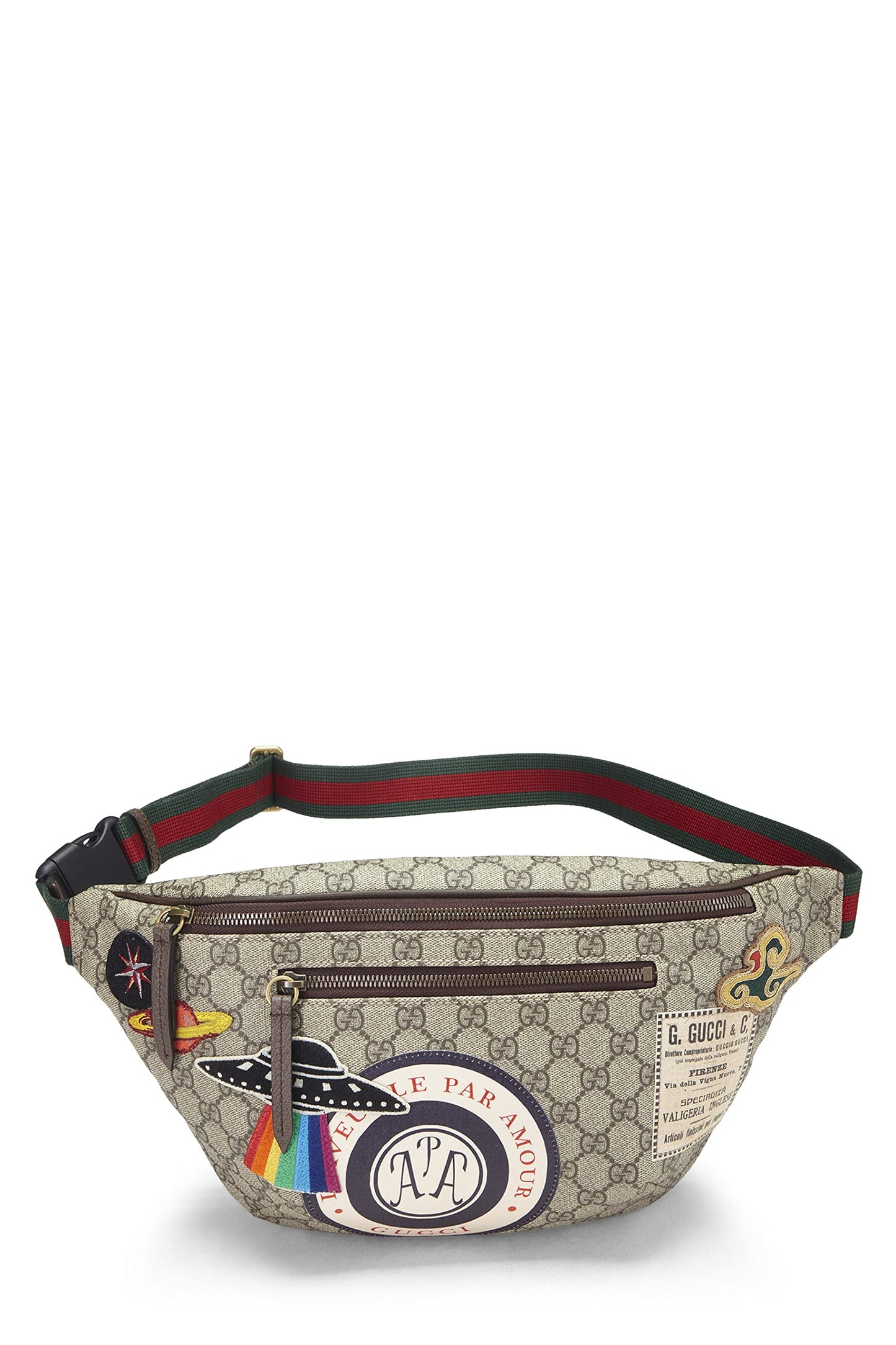 Gucci,  Original GG Supreme Canvas Courrier Belt Bag, Brown