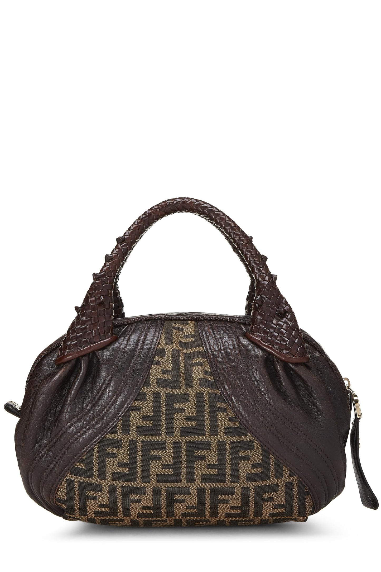 Fendi,  Brown Zucca Canvas & Leather Baby Spy, Brown