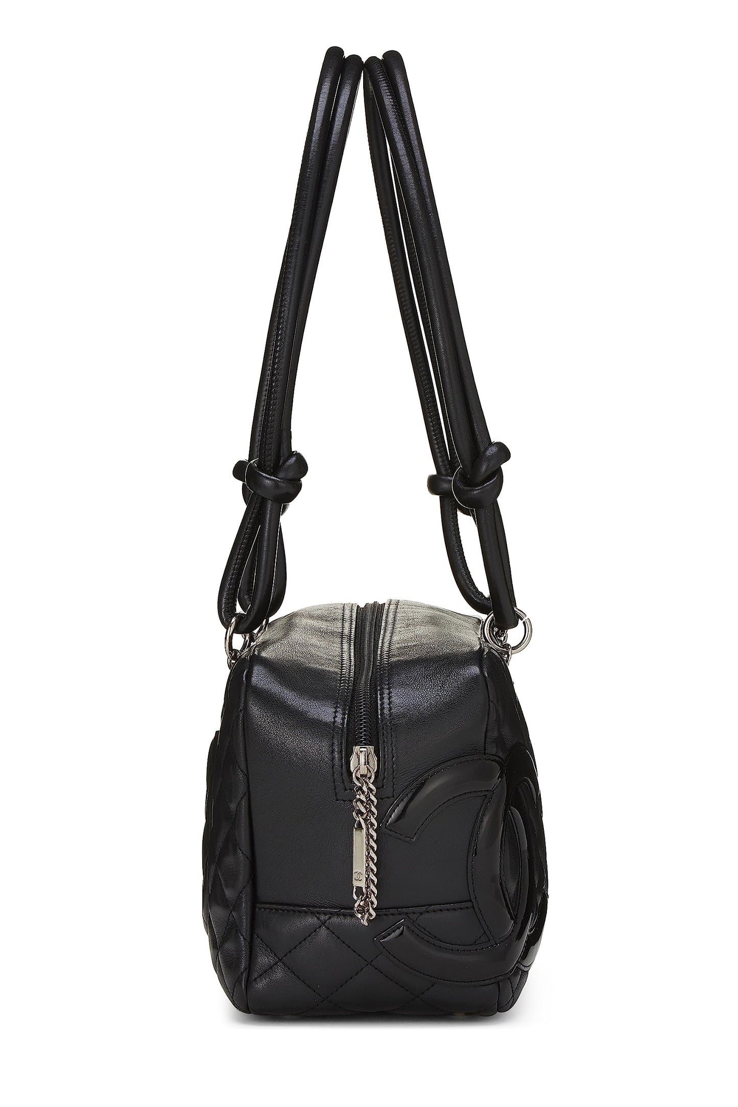 Chanel,  Black Calfskin Cambon Ligne Bowler, Black