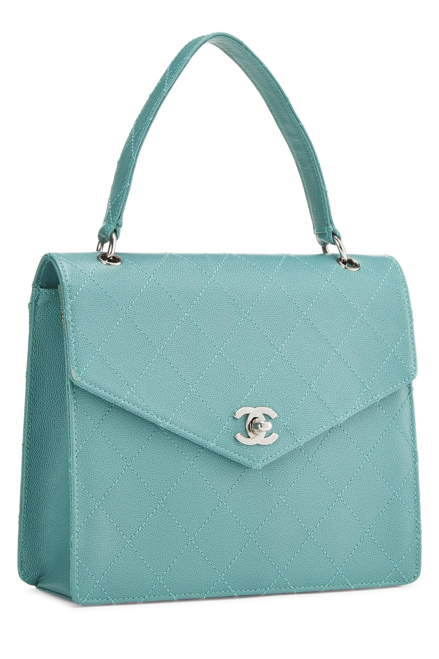 Chanel,  Green Caviar Envelope Flap Bag, Green