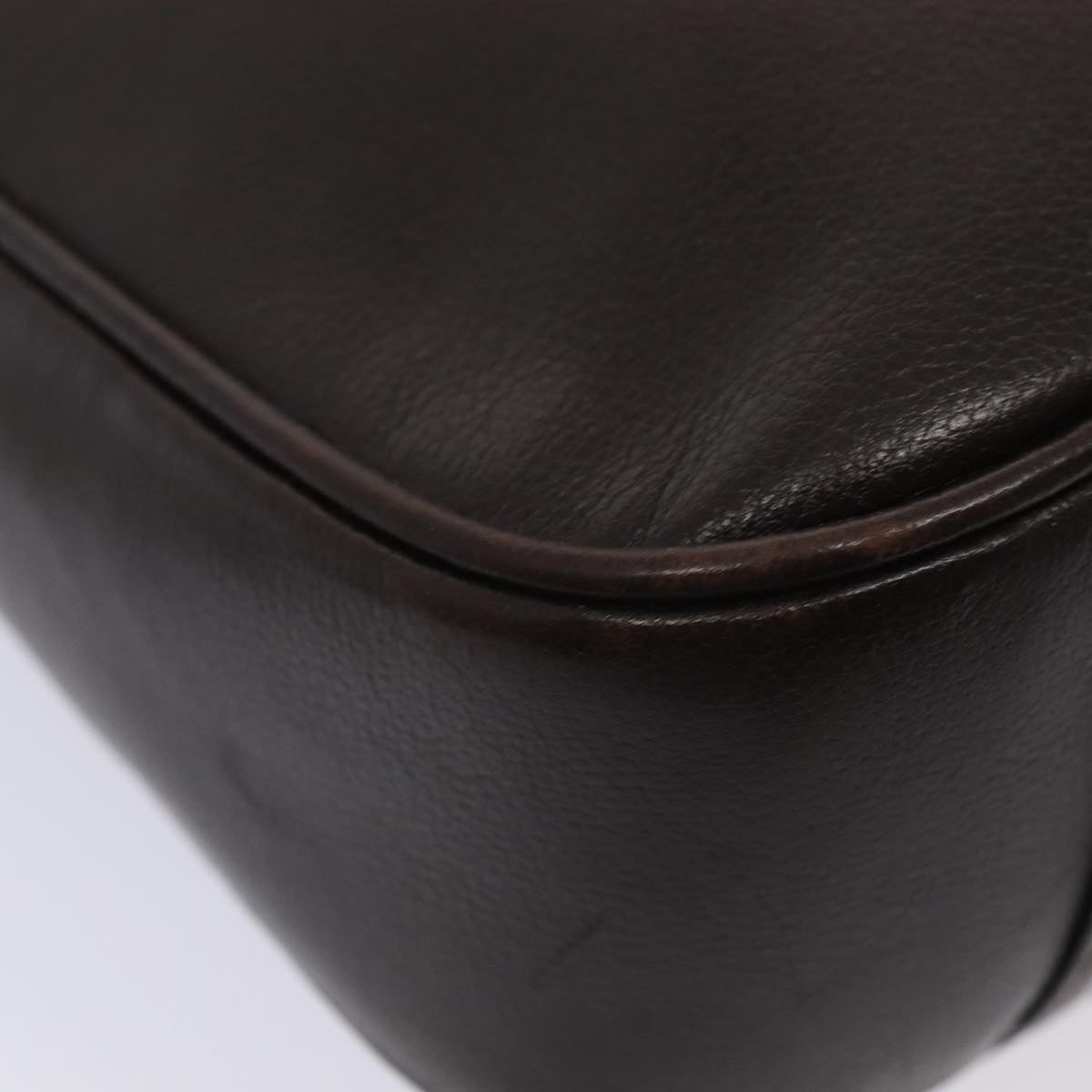 GUCCI Bamboo Hand Bag Leather 2way Brown 82021