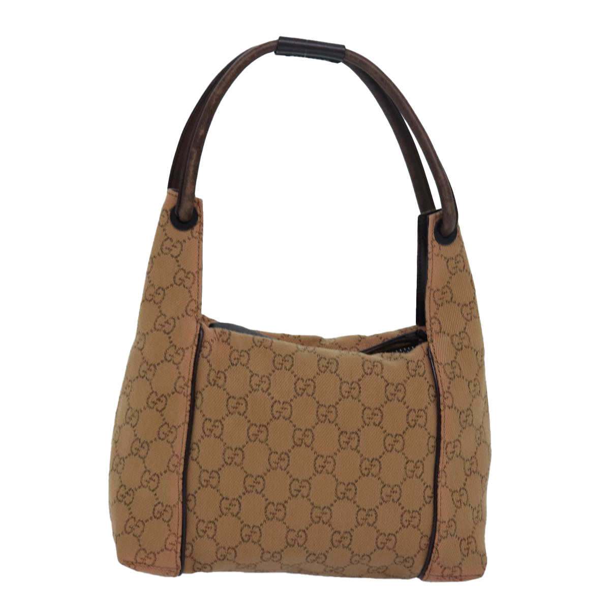 GUCCI GG Canvas Shoulder Bag Beige 101333 82099