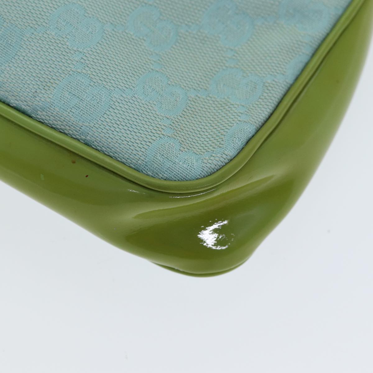 GUCCI GG Canvas Shoulder Bag Light Blue 001 4152 82144
