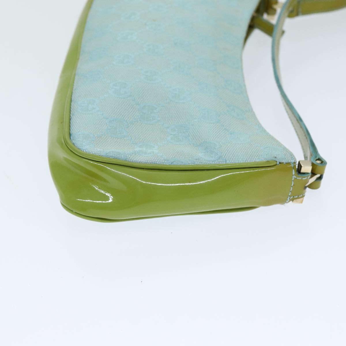 GUCCI GG Canvas Shoulder Bag Light Blue 001 4152 82144